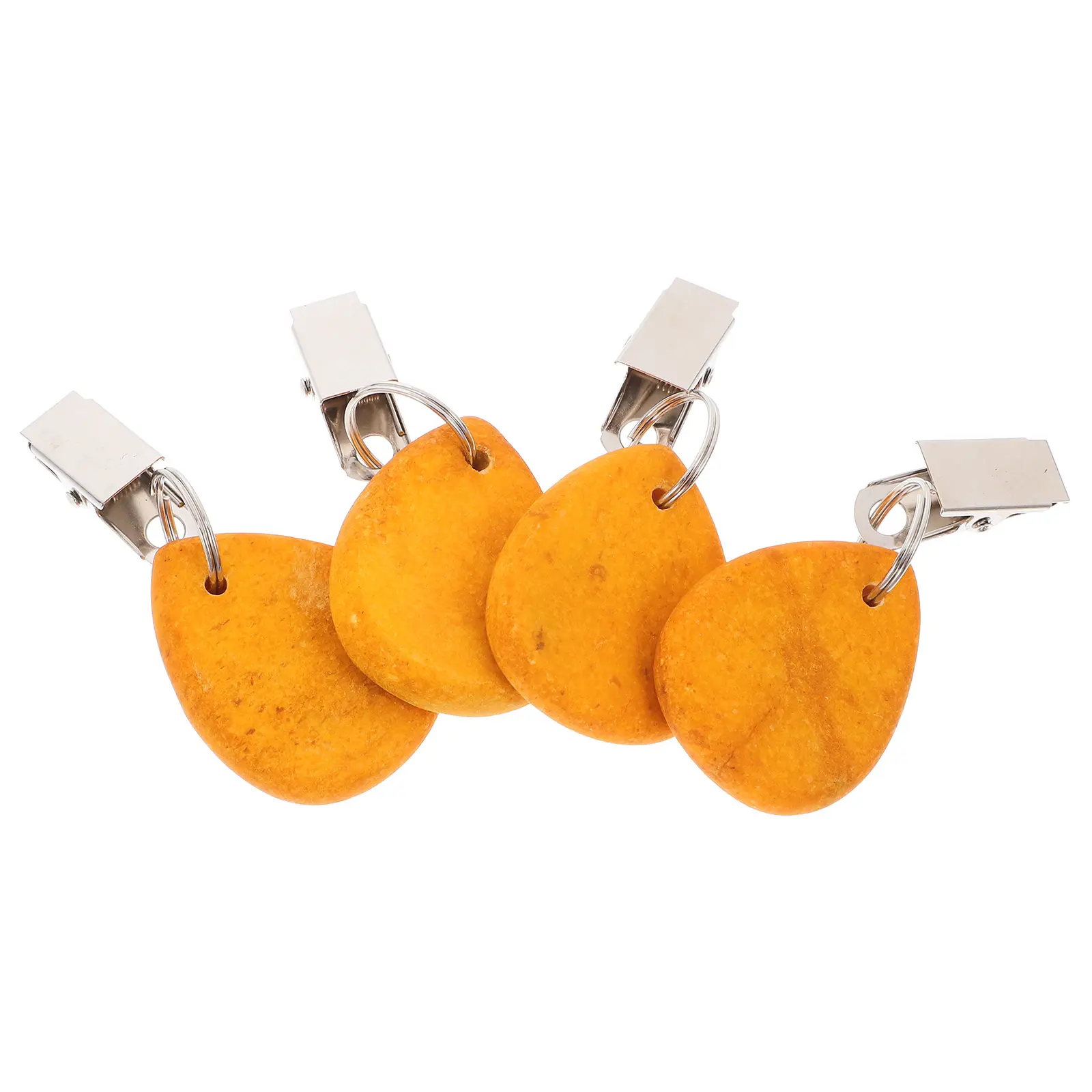 4 Pcs Tablecloth Clips Windproof Load bearing Decorative Pendents Picnic Yellow Easy Install Remove Practical Home