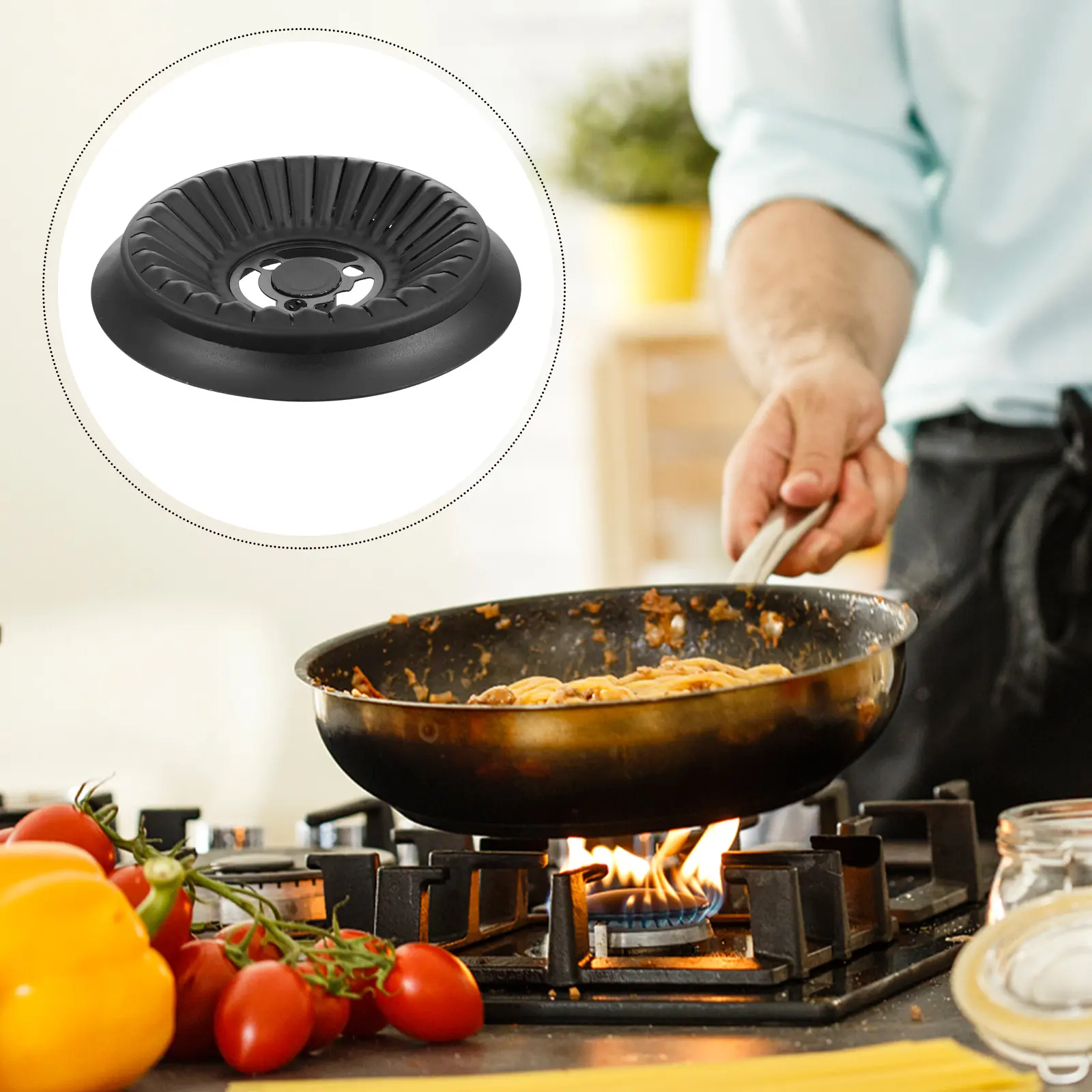 Stove Cover Gas Stove Lid Liner Bracket Grate Stainless Steel Kitchen Replacement Burner Accessories Durable Practical