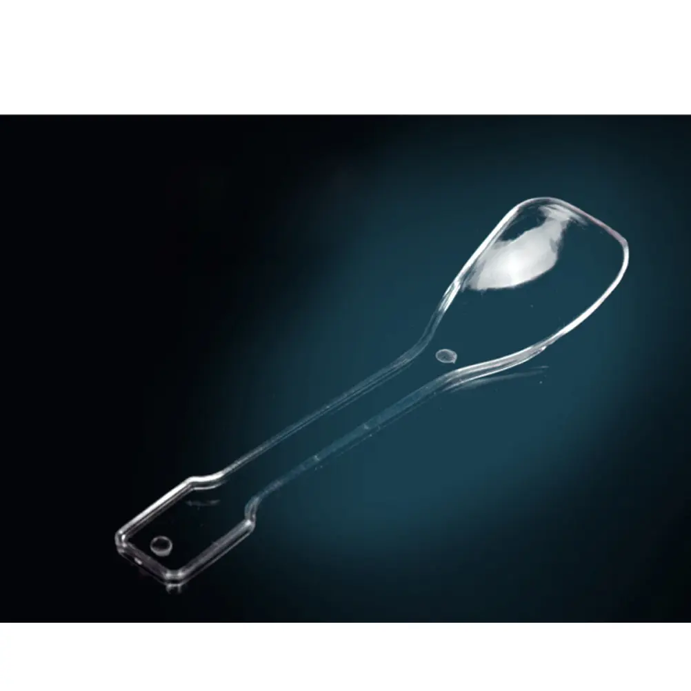 100 Pcs High-Quality Plastic Spoons Disposable Mini Clear For Ice Cream Jelly Dessert Parties