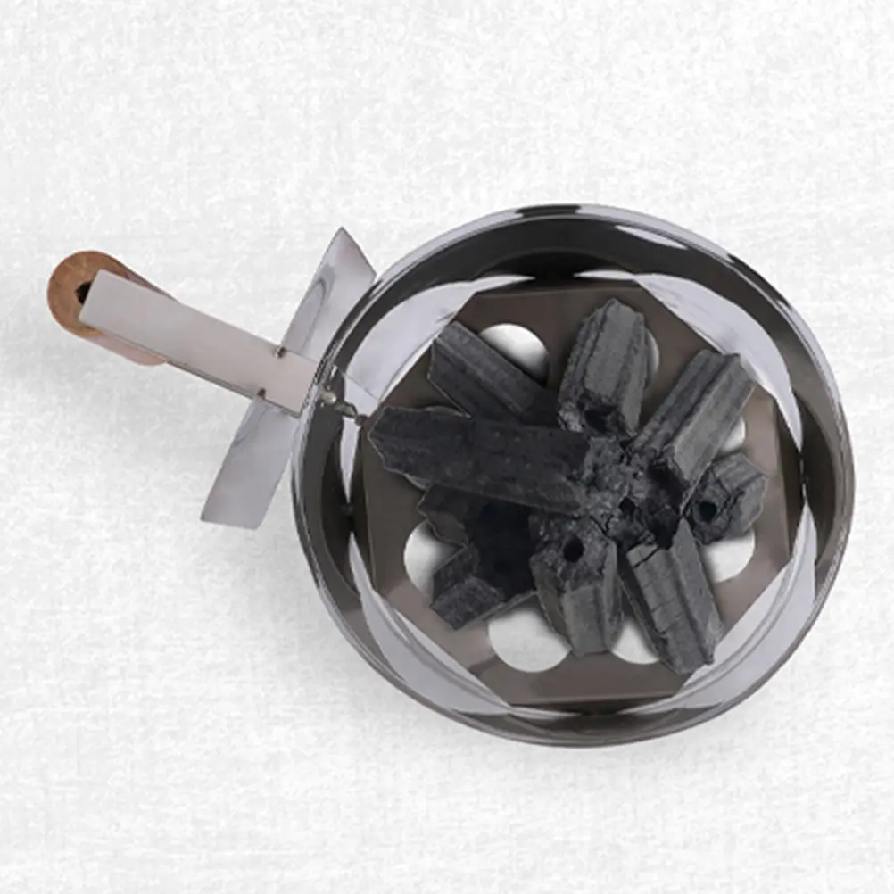 Charcoal Bucket Chimney Starter Large Mouth Outdoor Bbq Supply Cooking Tool Reusable Galvanized Steel Grill Supply