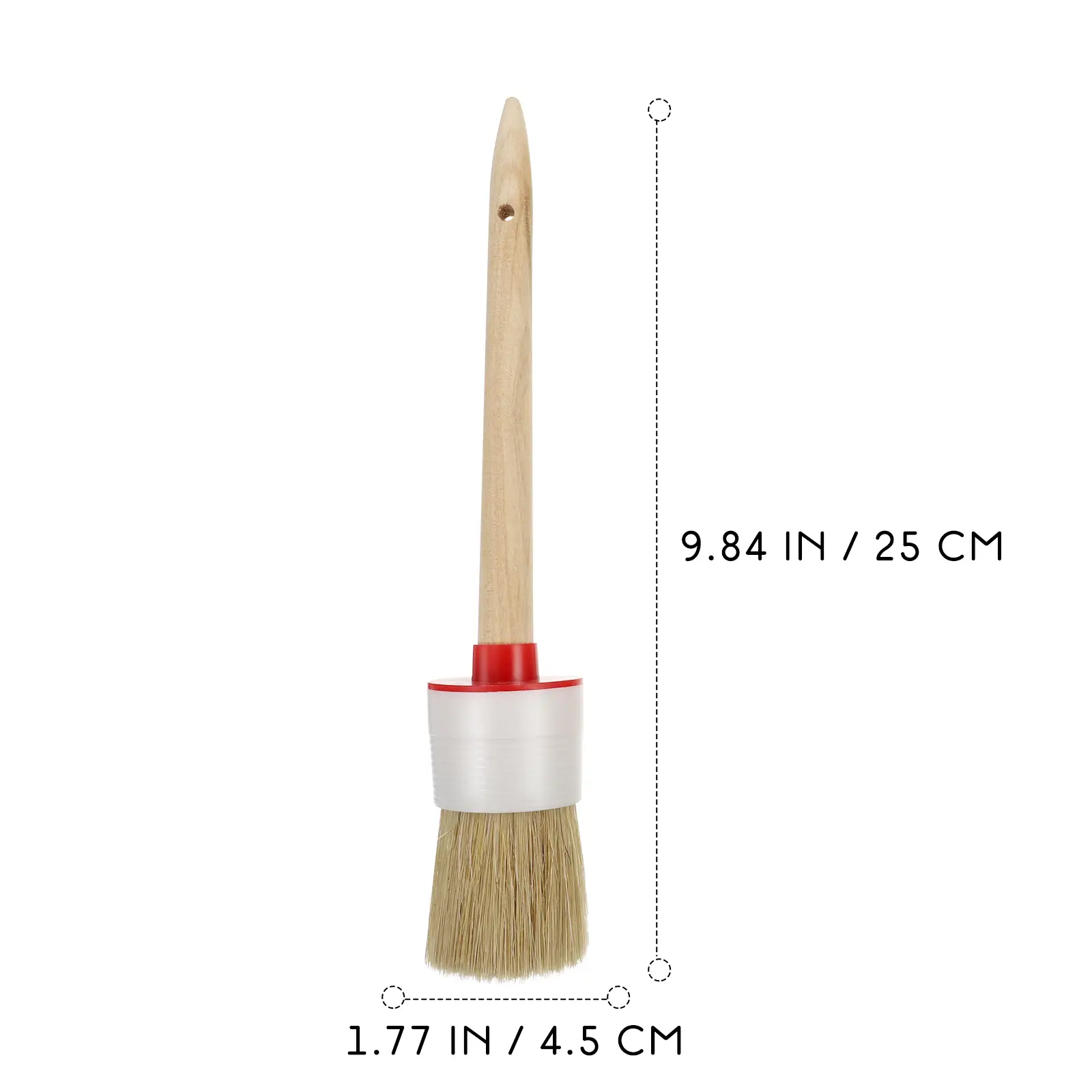 3 Pcs Paint Brushes Wood H Durable Flexible Paint Brushes Set Artist Tool Round Shape Home Use Painting Cleaner