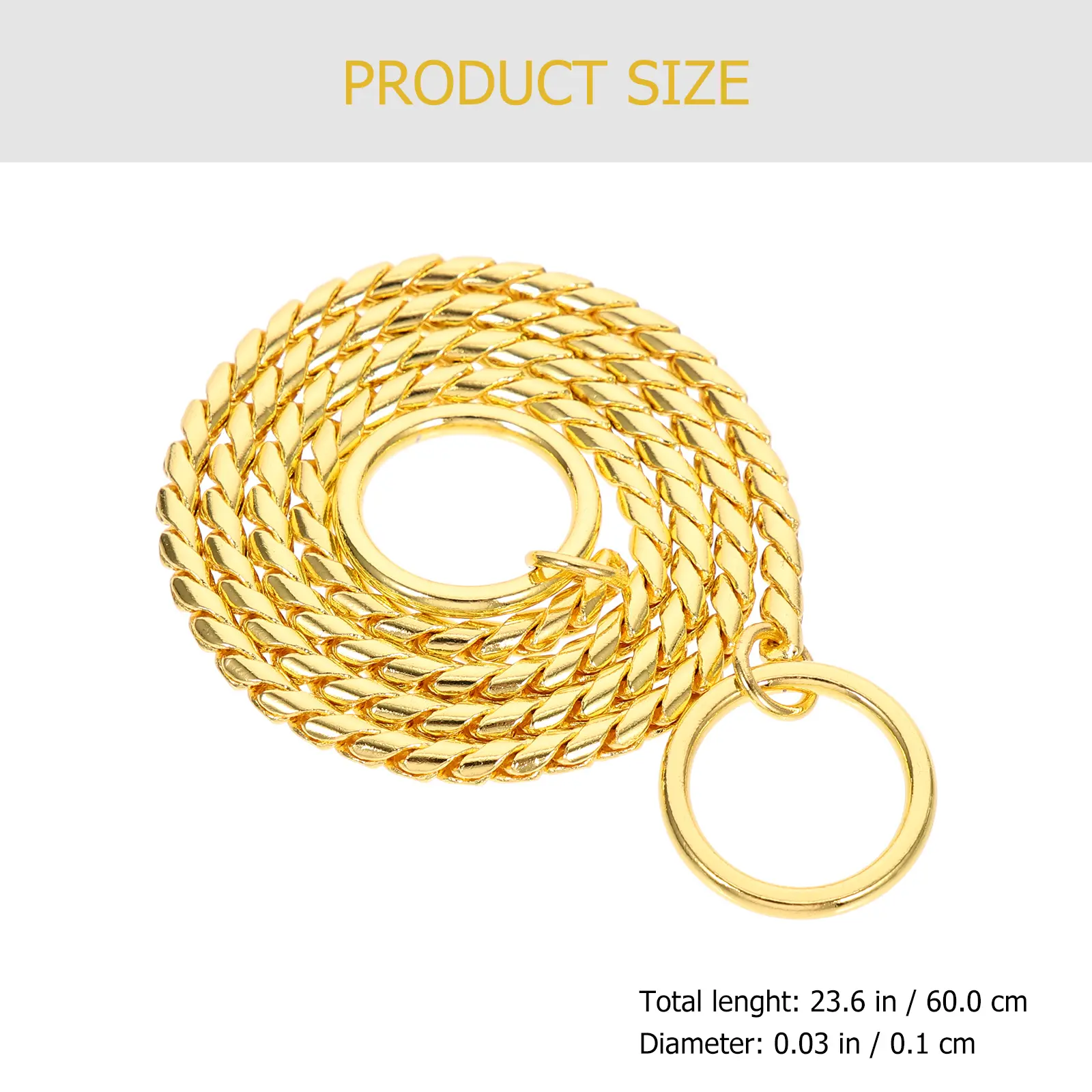 Stainless Steel Dog Chain Durable Puppy Collar Long Leash Portable Wear Resistant Lightweight Pet Supply Dog Gear