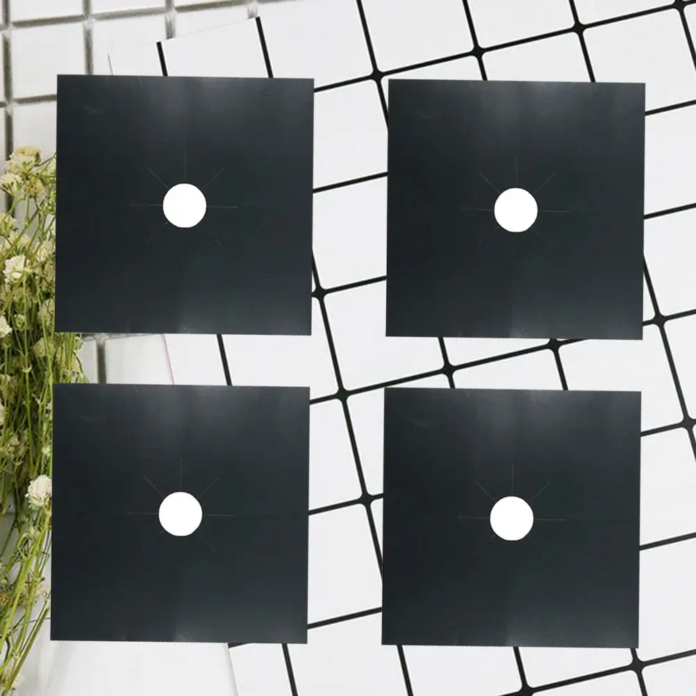 8pcs Gas Hob Liner Reusable Non Stick Oven Protector Sheets Flame Resistant for All Stoves Kitchen Accessories Cookware