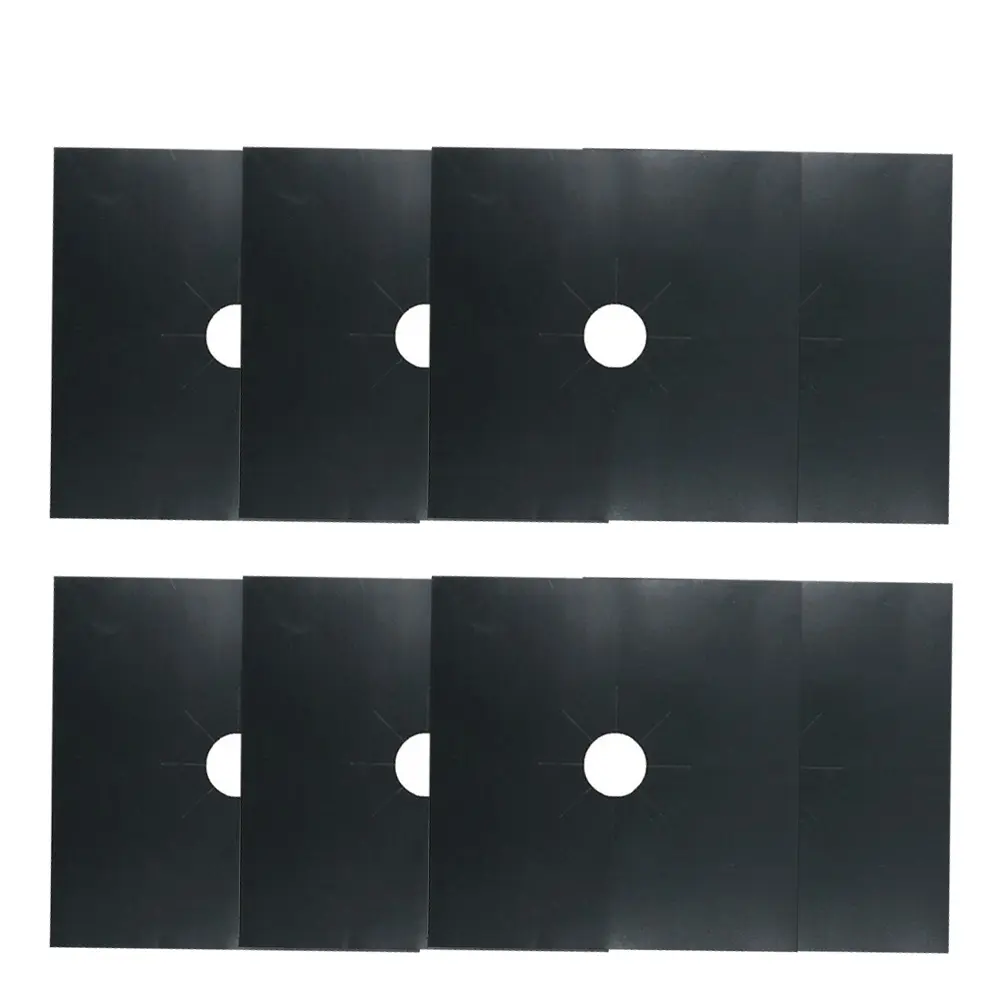 8pcs Gas Hob Liner Reusable Non Stick Oven Protector Sheets Flame Resistant for All Stoves Kitchen Accessories Cookware