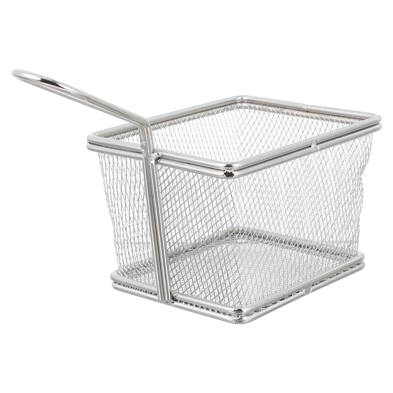 Stainless Steel Fry Deep Frying Mesh for Potatoes French Fries Chicken Wings Oil Filter Practical Filter Household Kitchen