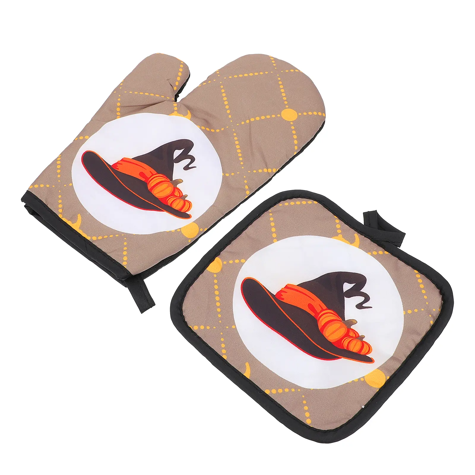 Comfortable Halloween Oven Mitts Set Heat Resistant Insulation Gloves Perfect for Kitchen and Cooking