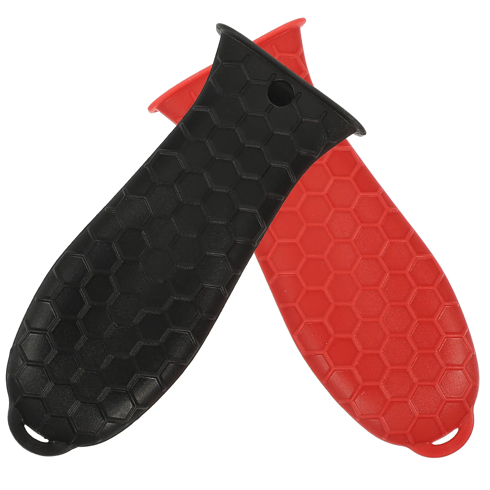 2Pcs Silicone Pot H Cover Heat Resistant Non Slip Cookware Kitchen Tool Lightweight Anti Scalding Grip