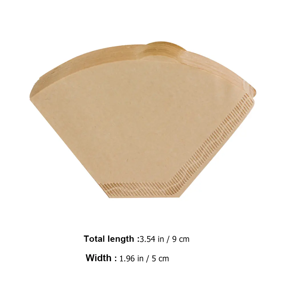 80pcs Thickened Coffee Filter Paper Hand Drip 2-4 Persons Disposable Safe Premium Material Tear Resistant Kitchen Bar Use