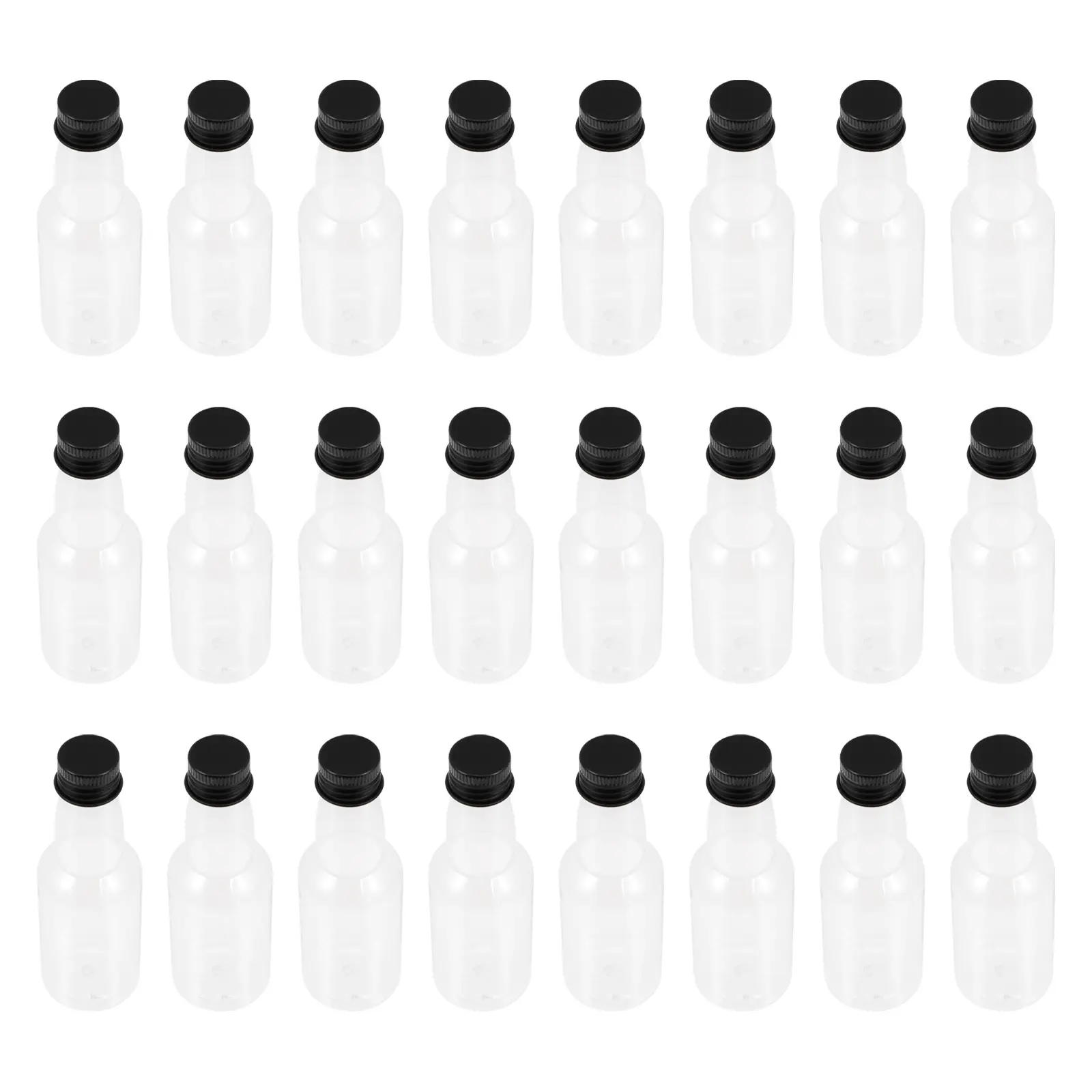 25pcs Condiment Bottle Seasoning Storage Glass Containers Kitchen Spice Juice Drip-Proof Leakproof Lightweight Travel
