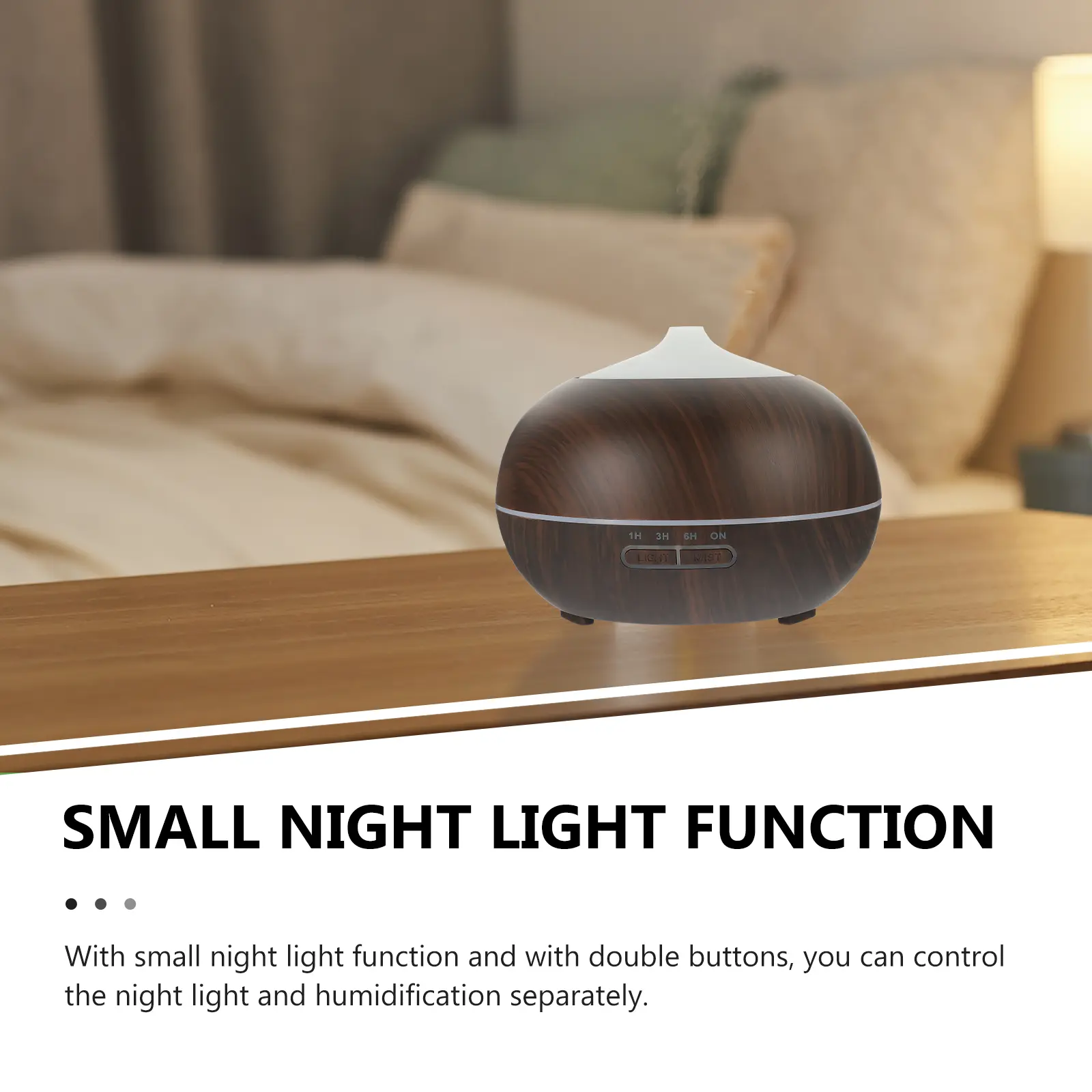 300 Ml Aromatherapy Humidifier Diffuser Home Spray Air Household Ultrasonic Mist Night Light Bedroom Office Large Capacity