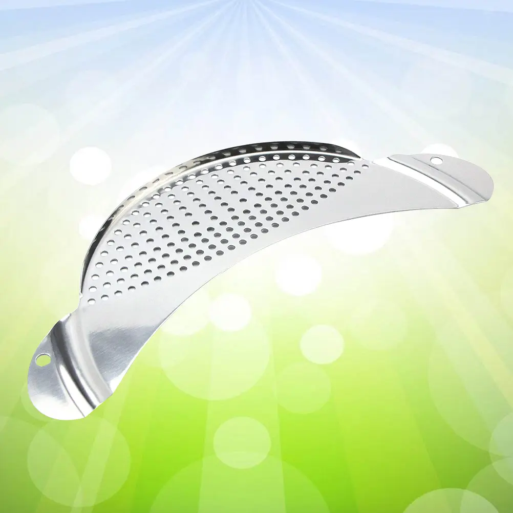 2PCS Pot Strainer Stainless Steel Heavy Duty Large Handle Pan Drainer Corrosion Resistant Kitchen Filter for Rice