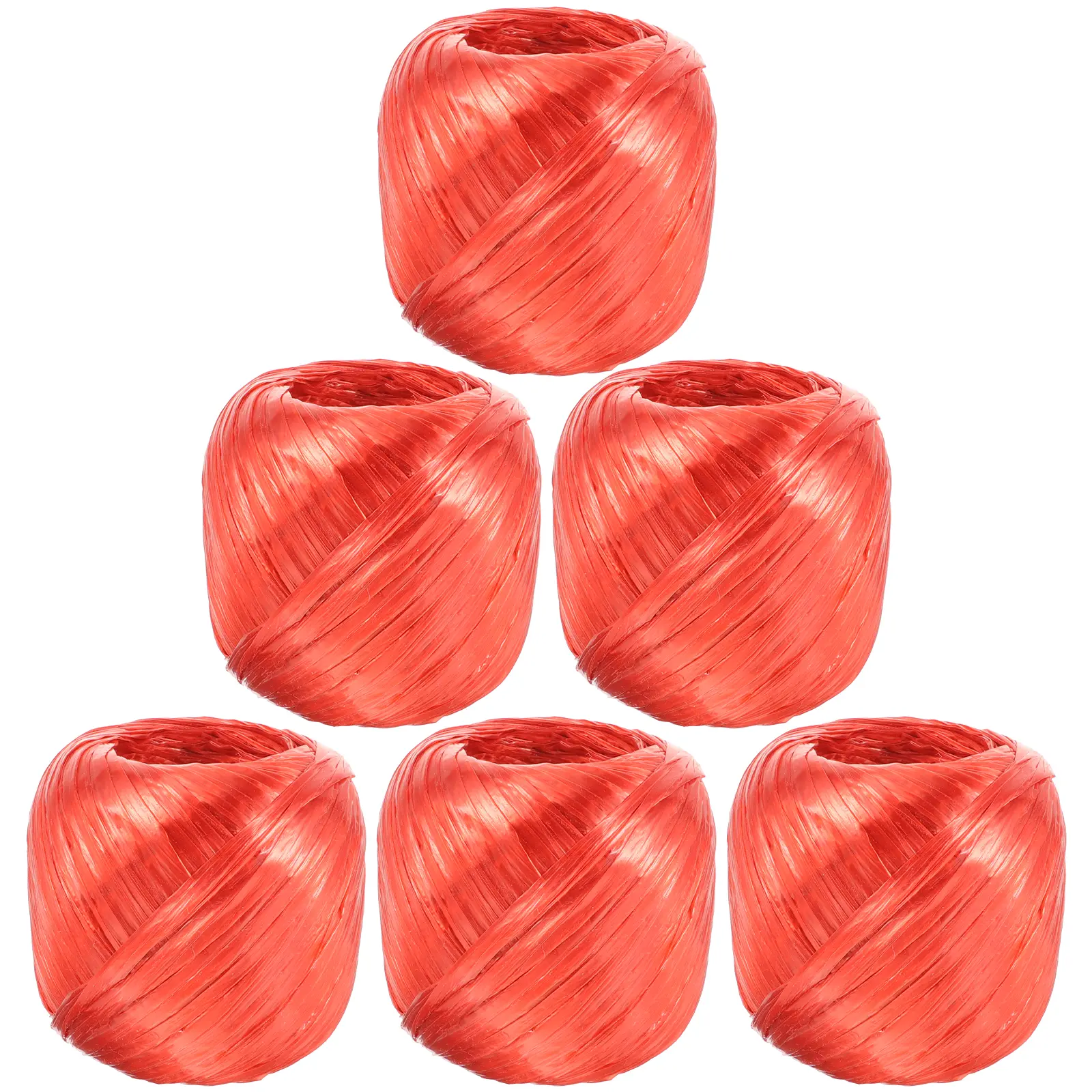 Windproof Clothesline 6 Rolls Plastic Binding Rope Packing Luggage Load Strap Strong Bearing Anti Slip Outdoor Indoor Storage