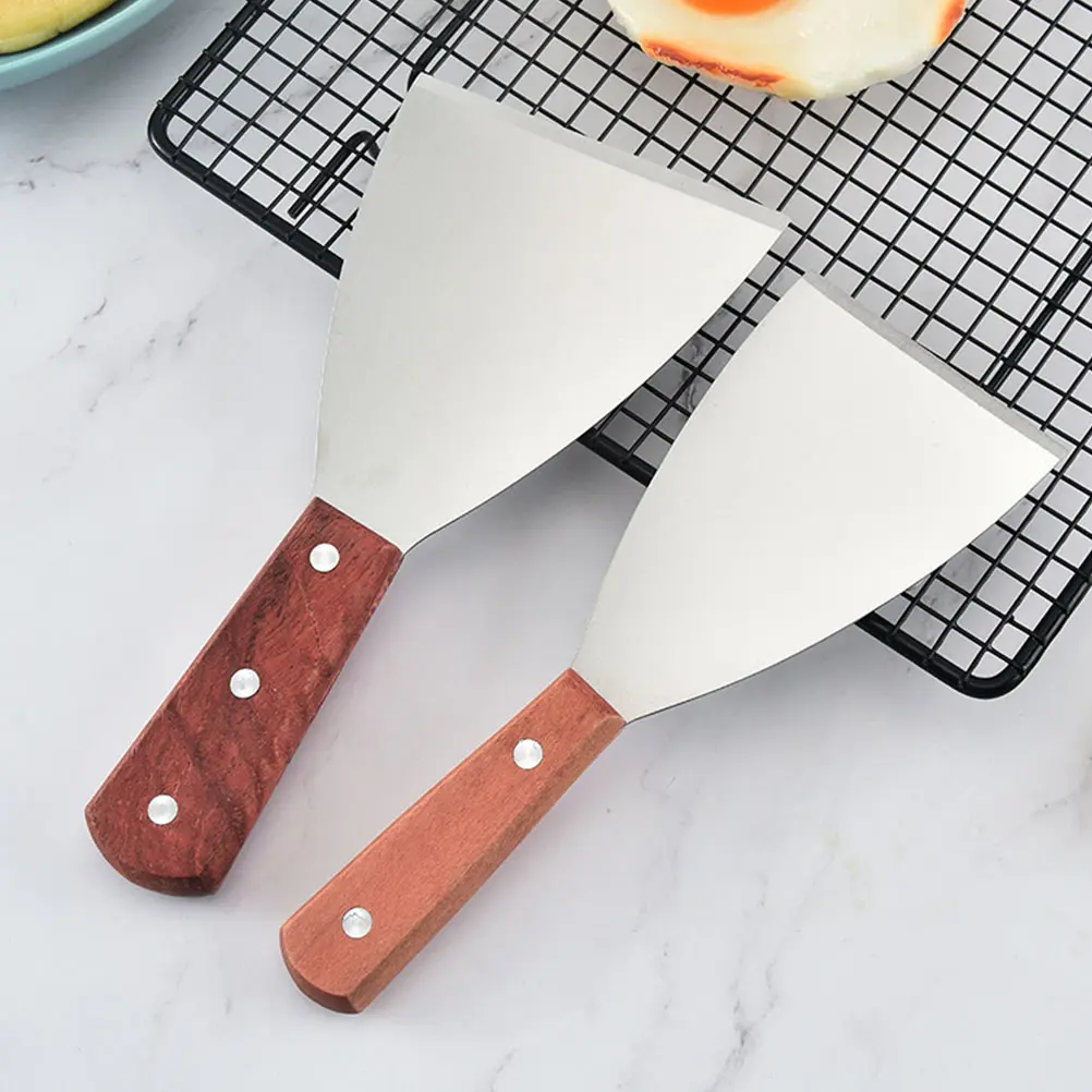 3 Pcs Fried Steak Spatula Kitchen Gadgets Barbecue Bbq Handheld Stainless Steel