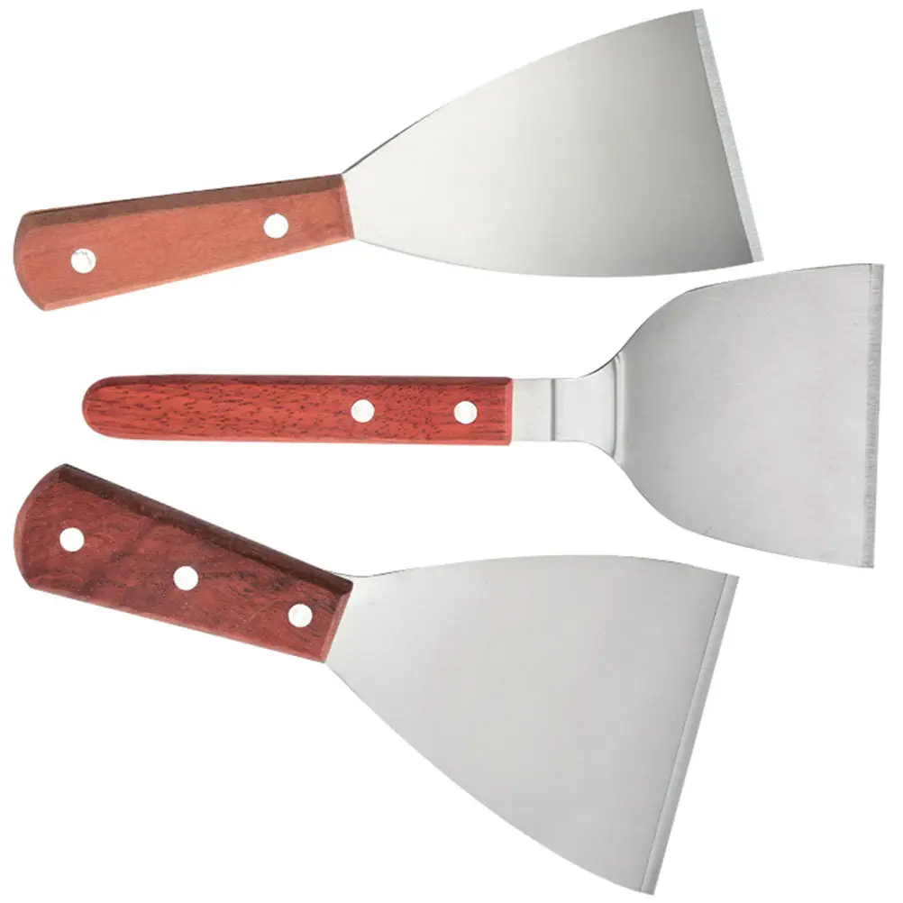3 Pcs Fried Steak Spatula Kitchen Gadgets Barbecue Bbq Handheld Stainless Steel