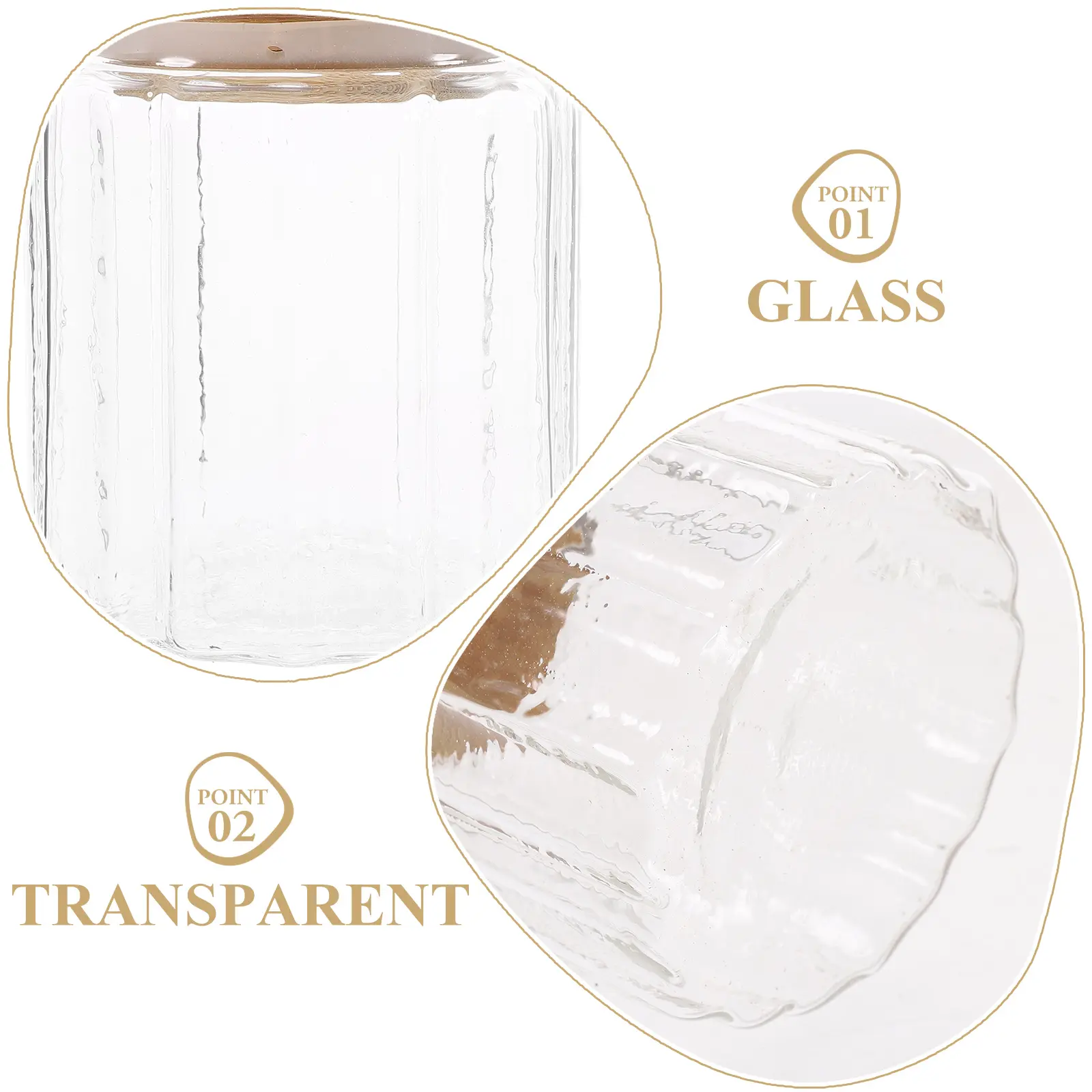 Glass Tea 500ml Wide Mouth Airtight Lid Storage Jar for Sugar Flour Kitchen Dish With Lid Containers