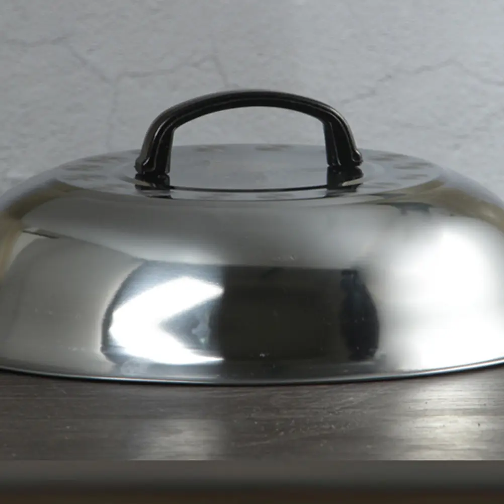 Higher The Lid of Pot Cookware Protector Oil Anti Splashing Cover Stainless Steel Kitchen Gadget