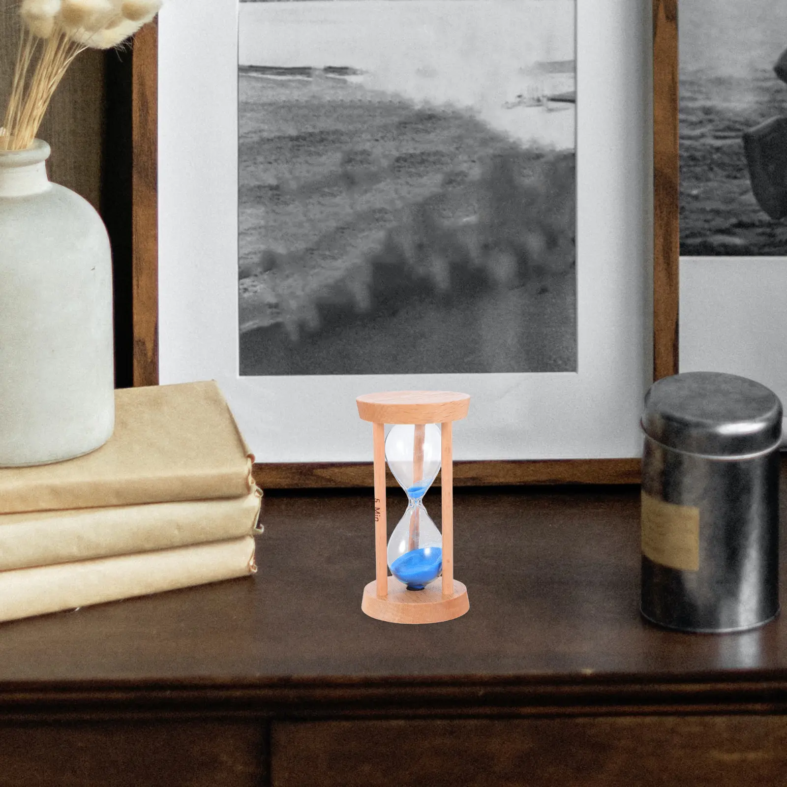 Hourglass Timer Kitchen Sand 5 Min Home Decor for Blue Clock Restaurant Minute Child