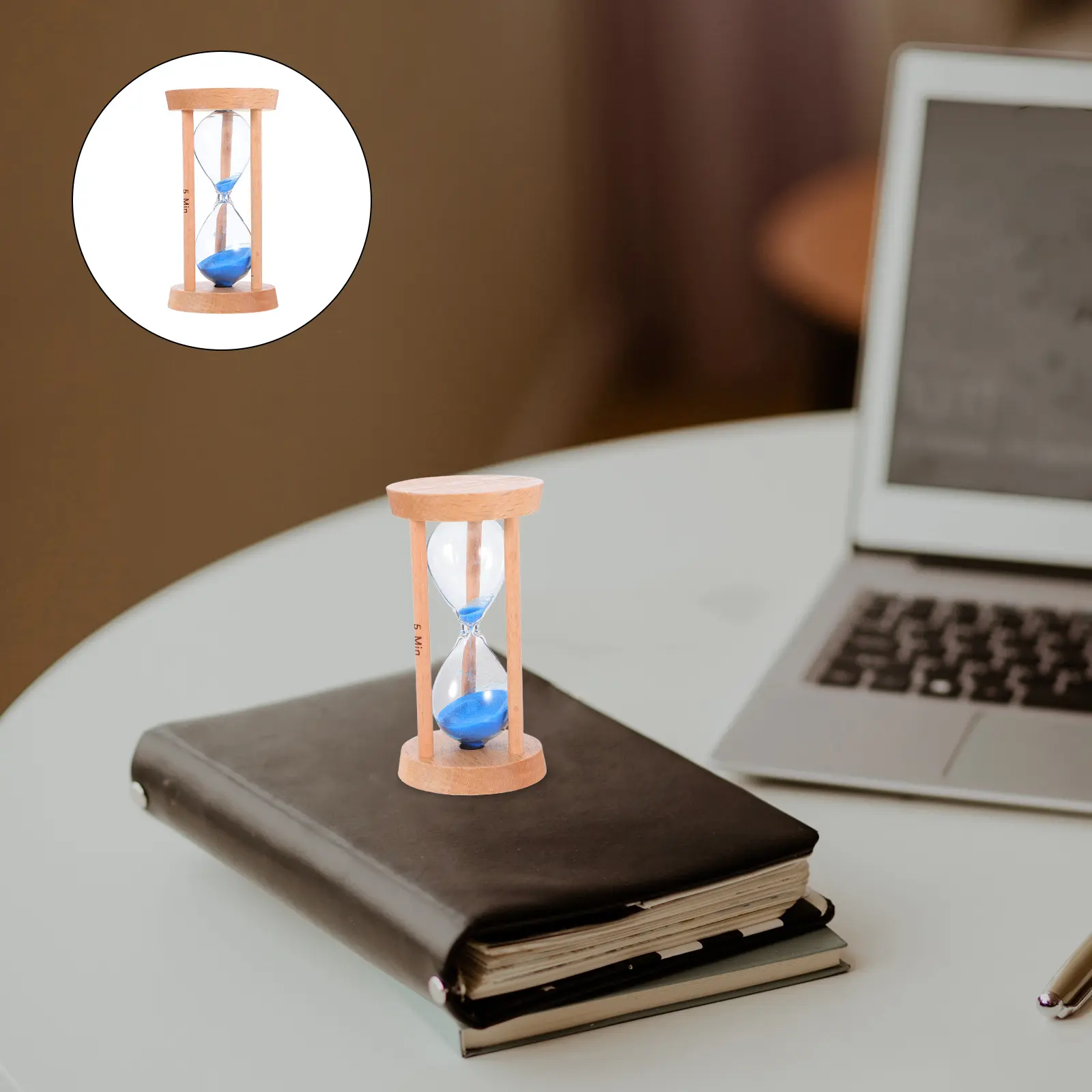 Hourglass Timer Kitchen Sand 5 Min Home Decor for Blue Clock Restaurant Minute Child