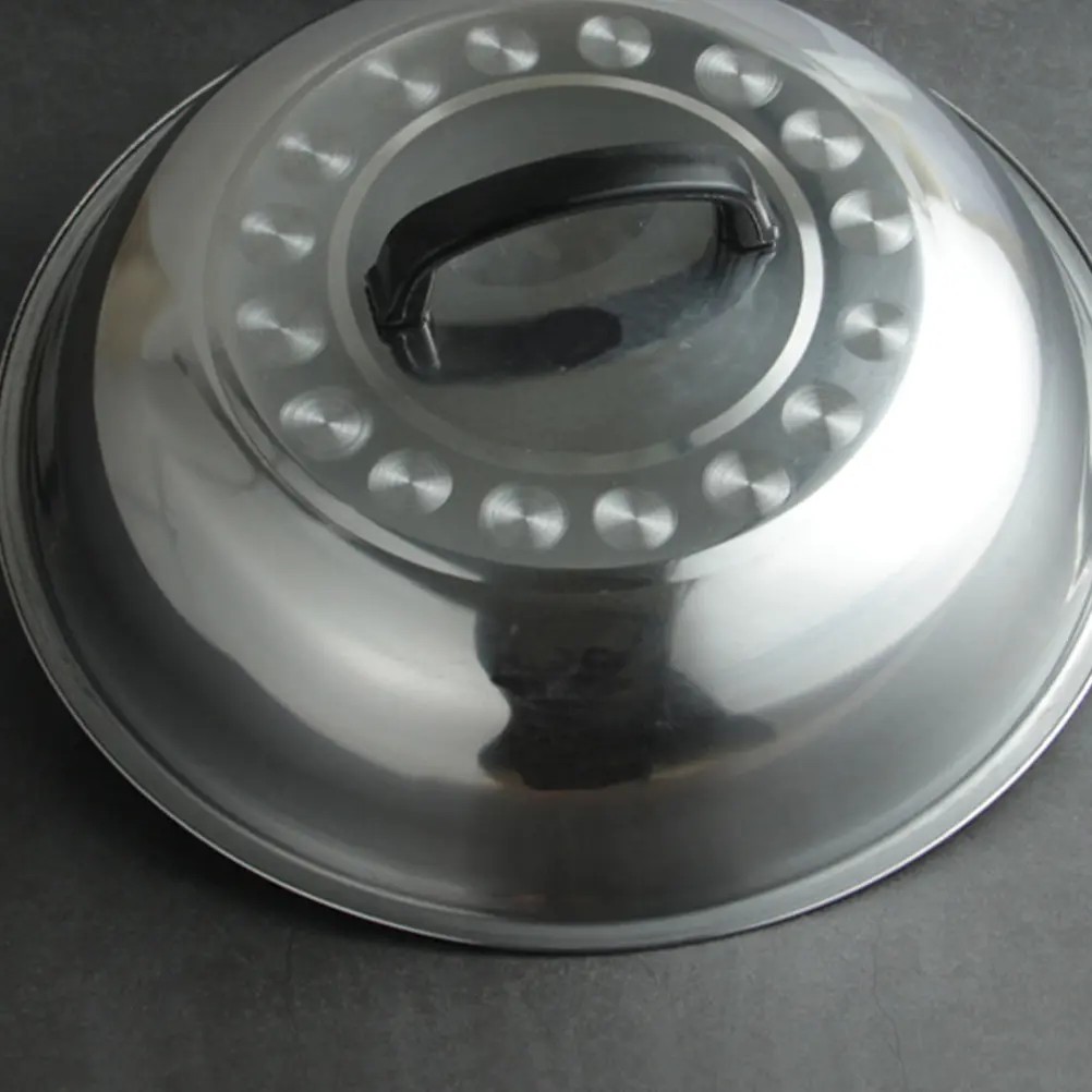 Higher The Lid of Pot Cookware Protector Oil Anti Splashing Cover Stainless Steel Kitchen Gadget