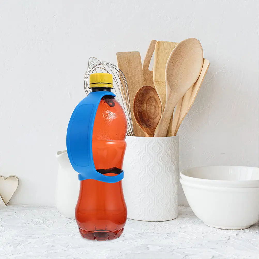 8pcs Silicone Water Bottle Lanyard Elastic Portable Strap Reusable Carrying Grip H Travel Outdoor Kitchen Bar