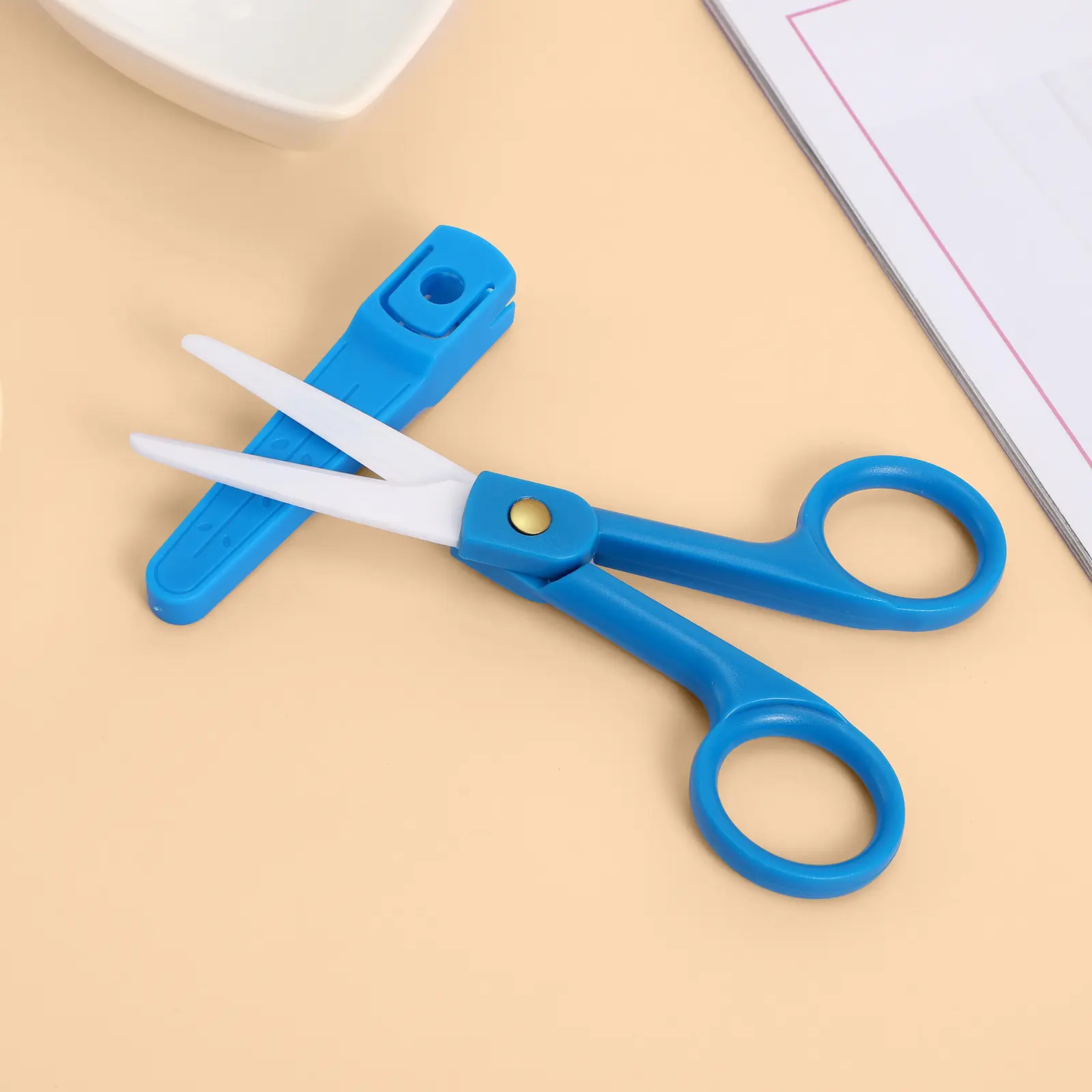 Baby Food Scissors Safe Ergonomic Design Supplementary Food Tool Crushed Noodle Aid Kids Accessories Safety Grinding Kitchen Bar