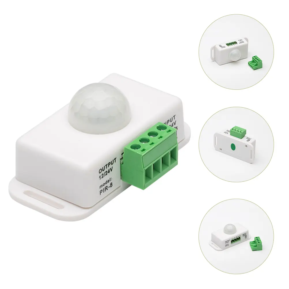 2pcs Motion Infrared Human Body 12v 24v Timer Electronic High Sensitivity Waterproof LED Control