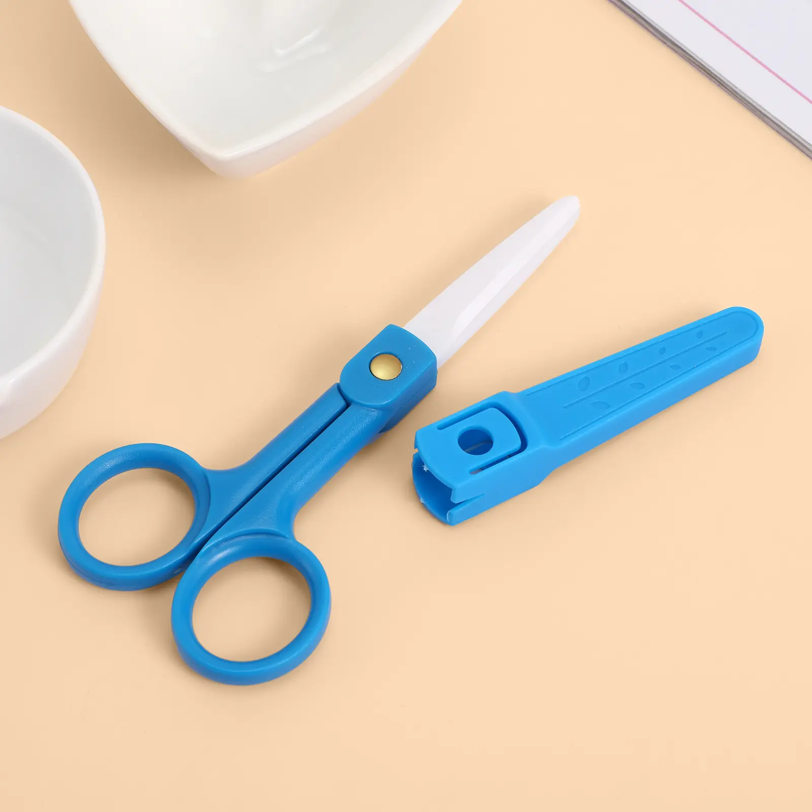 Baby Food Scissors Safe Ergonomic Design Supplementary Food Tool Crushed Noodle Aid Kids Accessories Safety Grinding Kitchen Bar