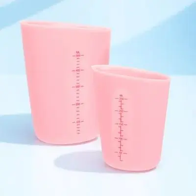 2pcs Silicone Measuring Cups Scale Paint Mixing Tools Espresso Liquid Graduated Measurement Jewelry Making