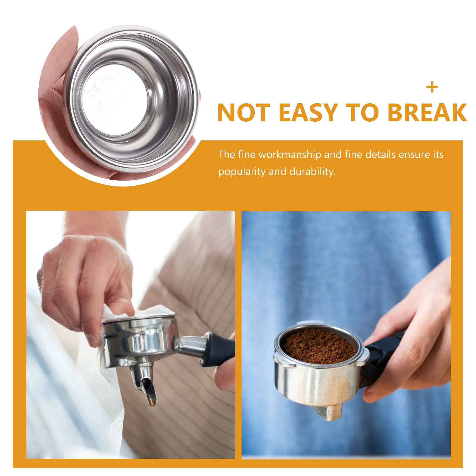 Coffee Powder Bowl Filter Nutritional Content Stainless Steel Cup Mesh Filtering Basket Essential Tool Strainer Small Filters