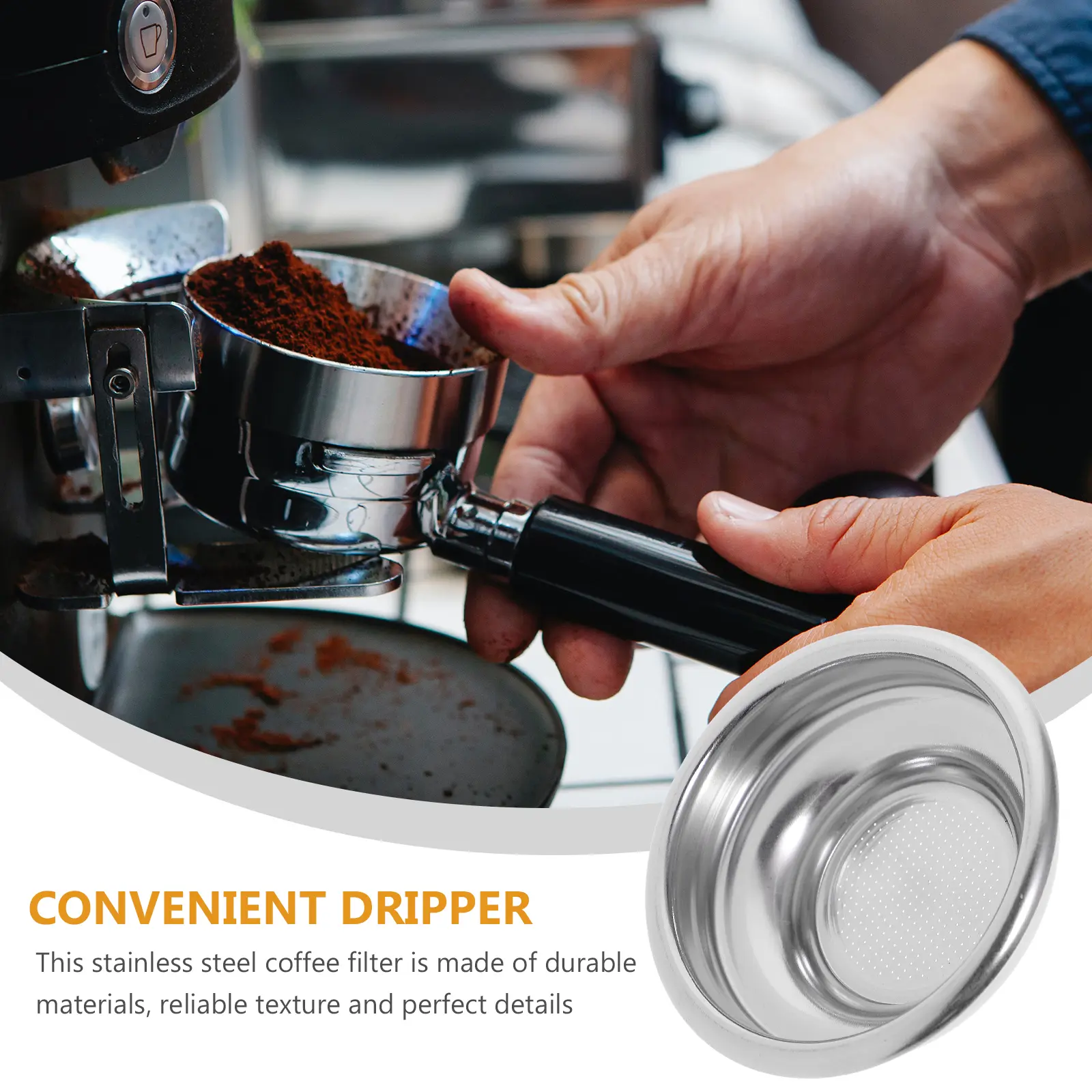 Coffee Powder Bowl Filter Nutritional Content Stainless Steel Cup Mesh Filtering Basket Essential Tool Strainer Small Filters