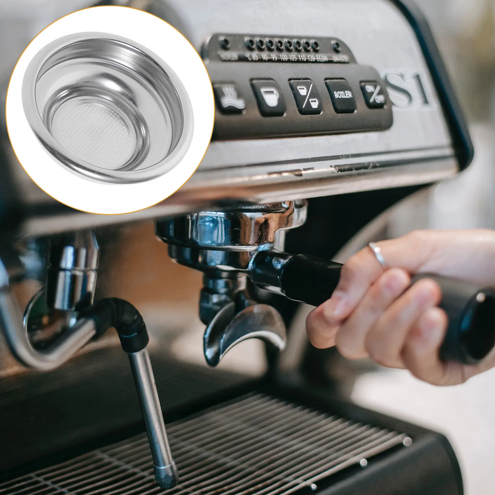 Coffee Powder Bowl Filter Nutritional Content Stainless Steel Cup Mesh Filtering Basket Essential Tool Strainer Small Filters