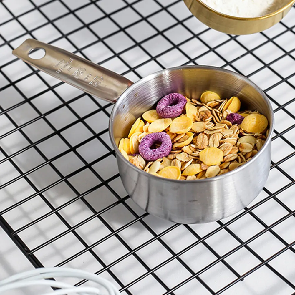 4 Pcs Measuring Spoon Set Small Spoons Kitchen Stainless Metal Cups and Table Measure