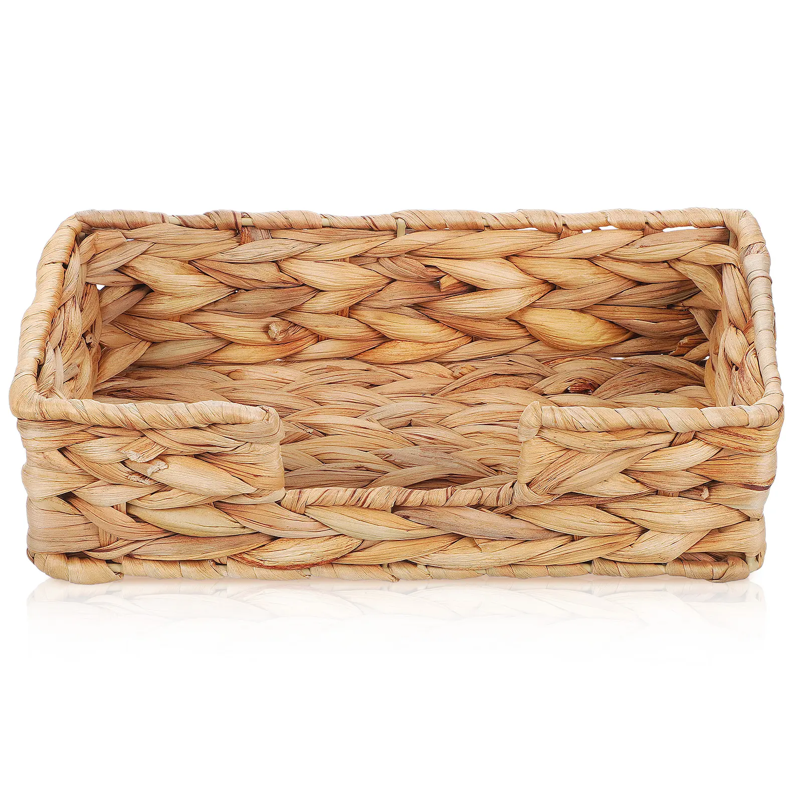Creative Hand-Woven Box Farmhouse Style Guest Towel Holder Desktop Napkin Organizer Storage Container For Home Office Car Face