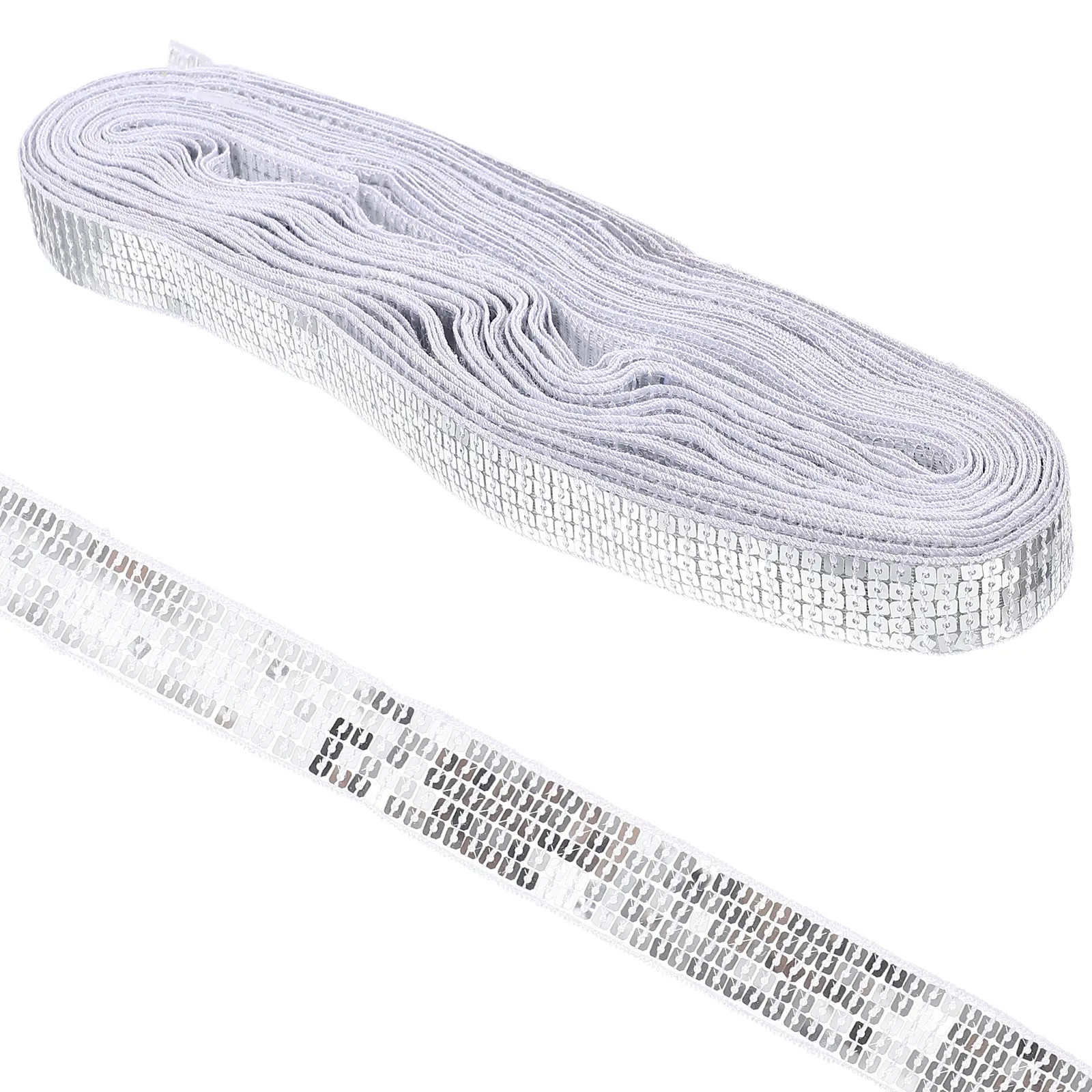 Sequin Lace Trim Decorative Fringe for Dresses Skirts Bags Jeans Hats Shoes Shirts Craft Project Supplies PVC Wear Resistant