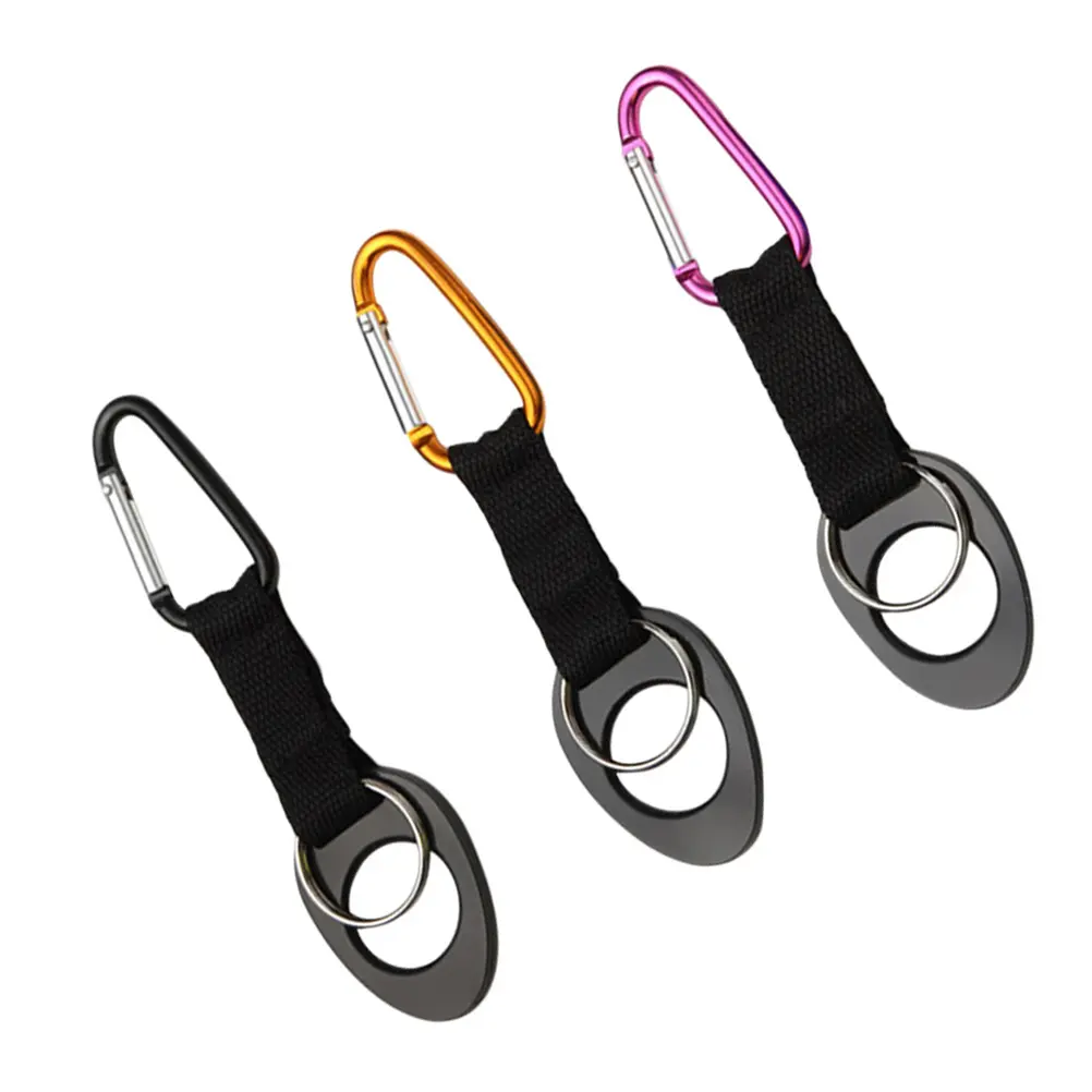 3pcs Water Bottle Buckle Lightweight Practical Small Travel Hooks Outdoor Carabiner Backpack Fishing Hiking Mountaineering
