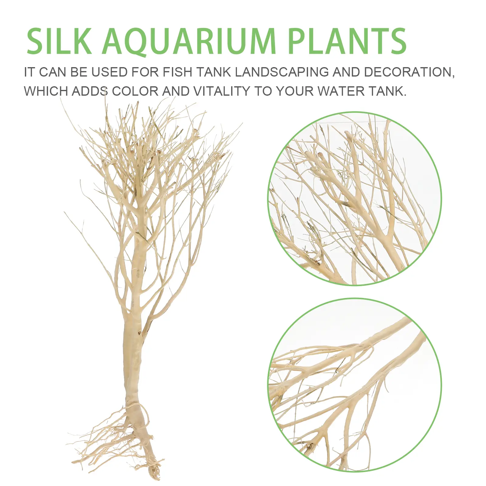 Wooden Branches Decor Aquarium L scape Prop Underwater Dead Tree nament Fake Plants Accessories Moss Tree Decor Fish Tank