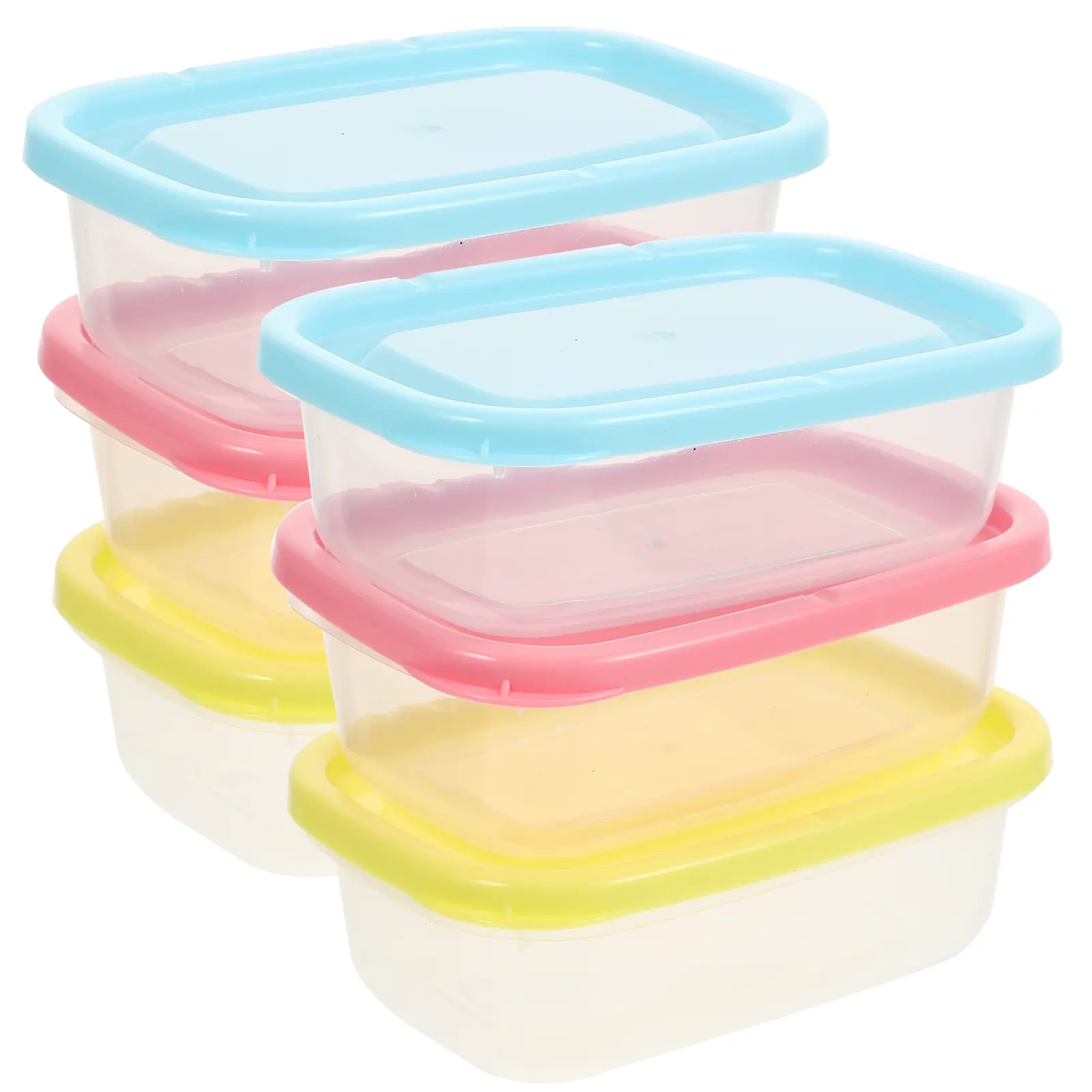 6Pcs Mini Sealed Boxes Food Containers Small Fridges Practical PP Multi function Reusable Freezer Kitchen Storage Crisper Safe
