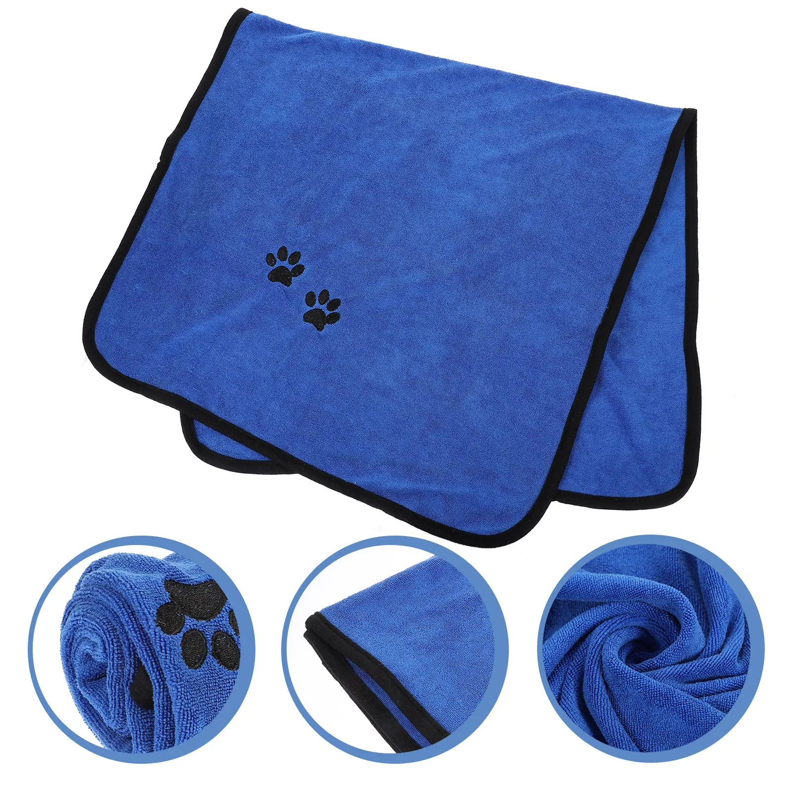 Pet Bath for Dogs Quick Dry Towel Quick Dry Absorbent Large Size Foldable Dog Shower Storage Tool Pet Supplies