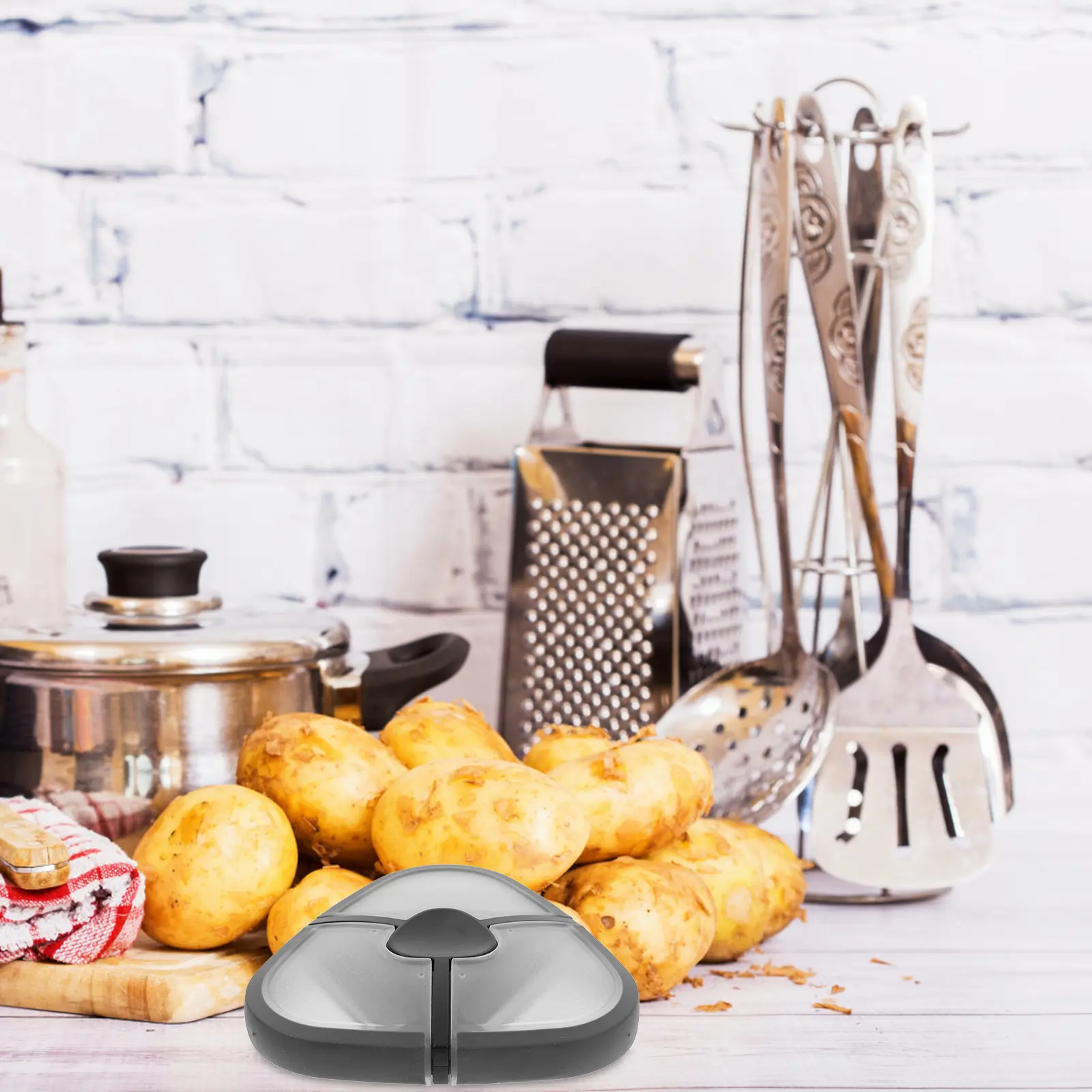 Multifunctional Triangular Peeler Veggie Spiralizer Kitchen Cheese Cucumber Slicer Carrot Shredder Grater Set Zester
