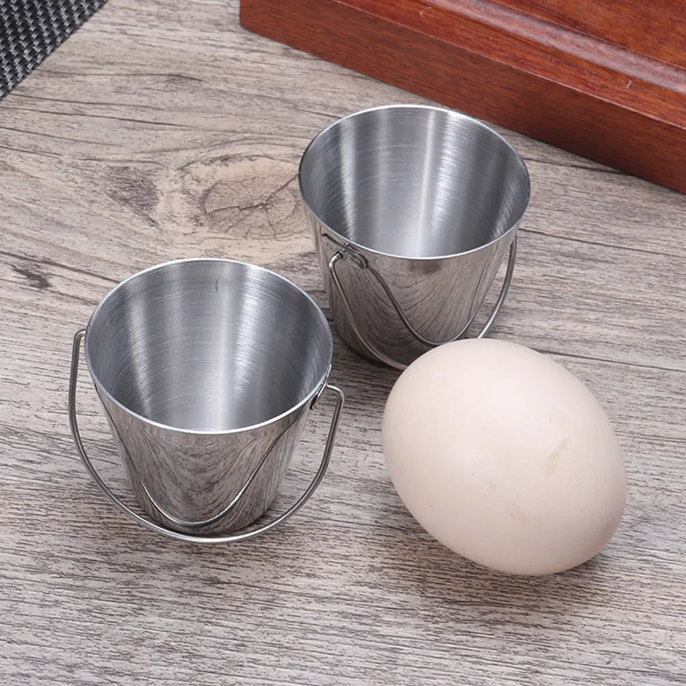 Stainless Steel Bucket Cup Household Boiled Egg Holder Single Container Breakfast Stand Kitchen Egg Rack Storage For Eggs Duck