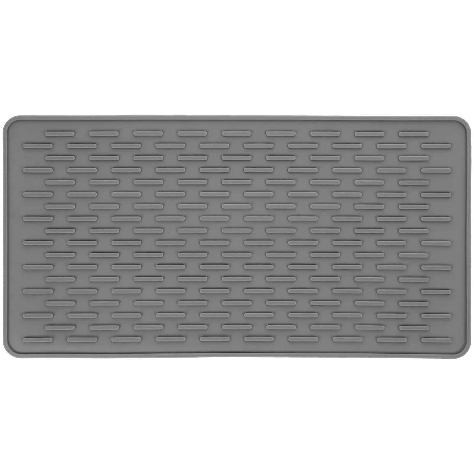 Silicone Heat Resistant Placemat Eco-Friendly Skidproof Fireproof Tableware Mat For Home Kitchen Office (Grey)