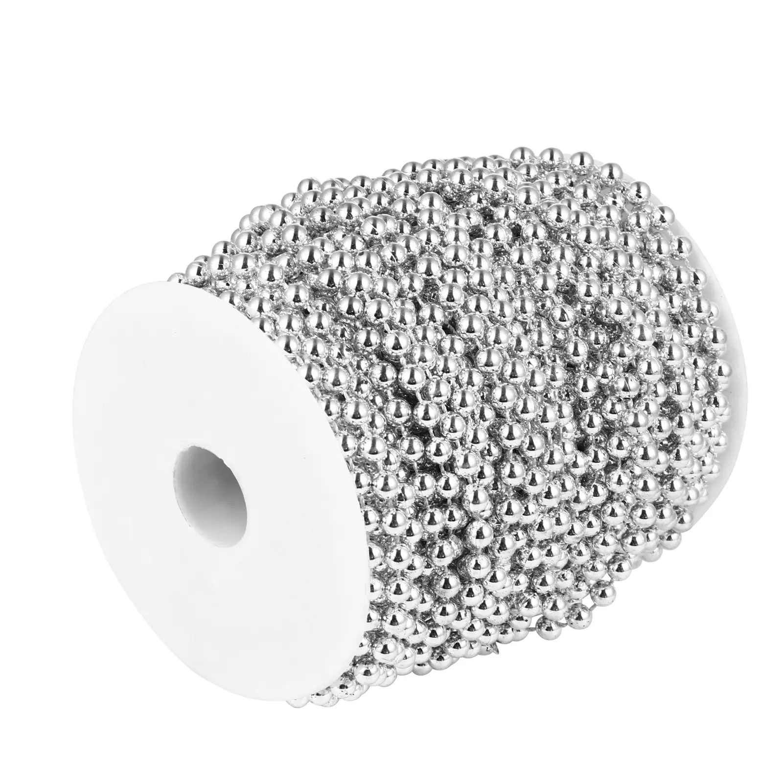 1 Roll 6Mm Imitation Beads Strand Faux Pearl Garland Wedding Party Decor Diy Crafts Jewelry Hair Accessories Chandelier Pearl