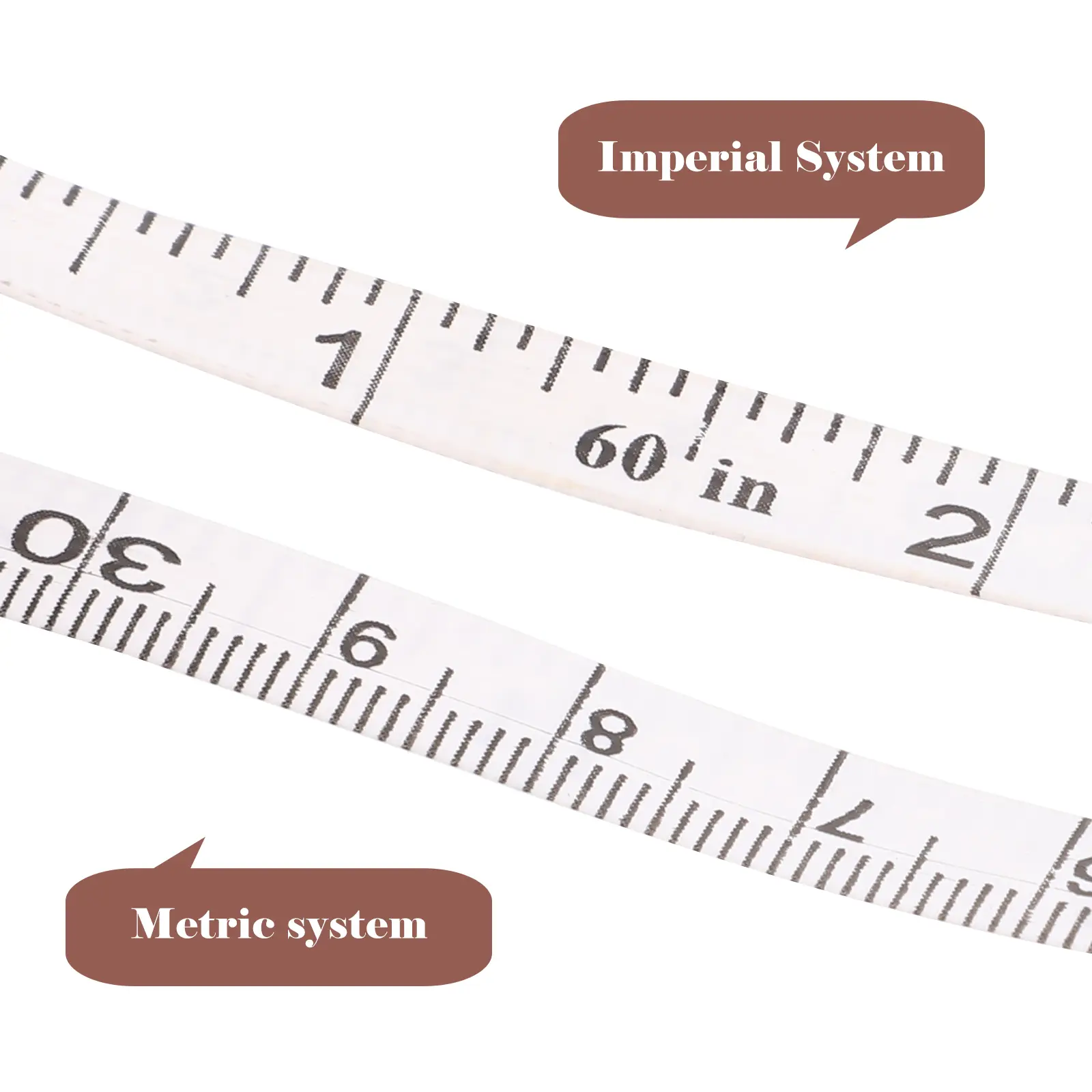 1pcs Vintage Body Measure Tapeline Tools Durable Cowhide Lightweight Sewing Measuring Tool Accurate Waist Household Tapeline