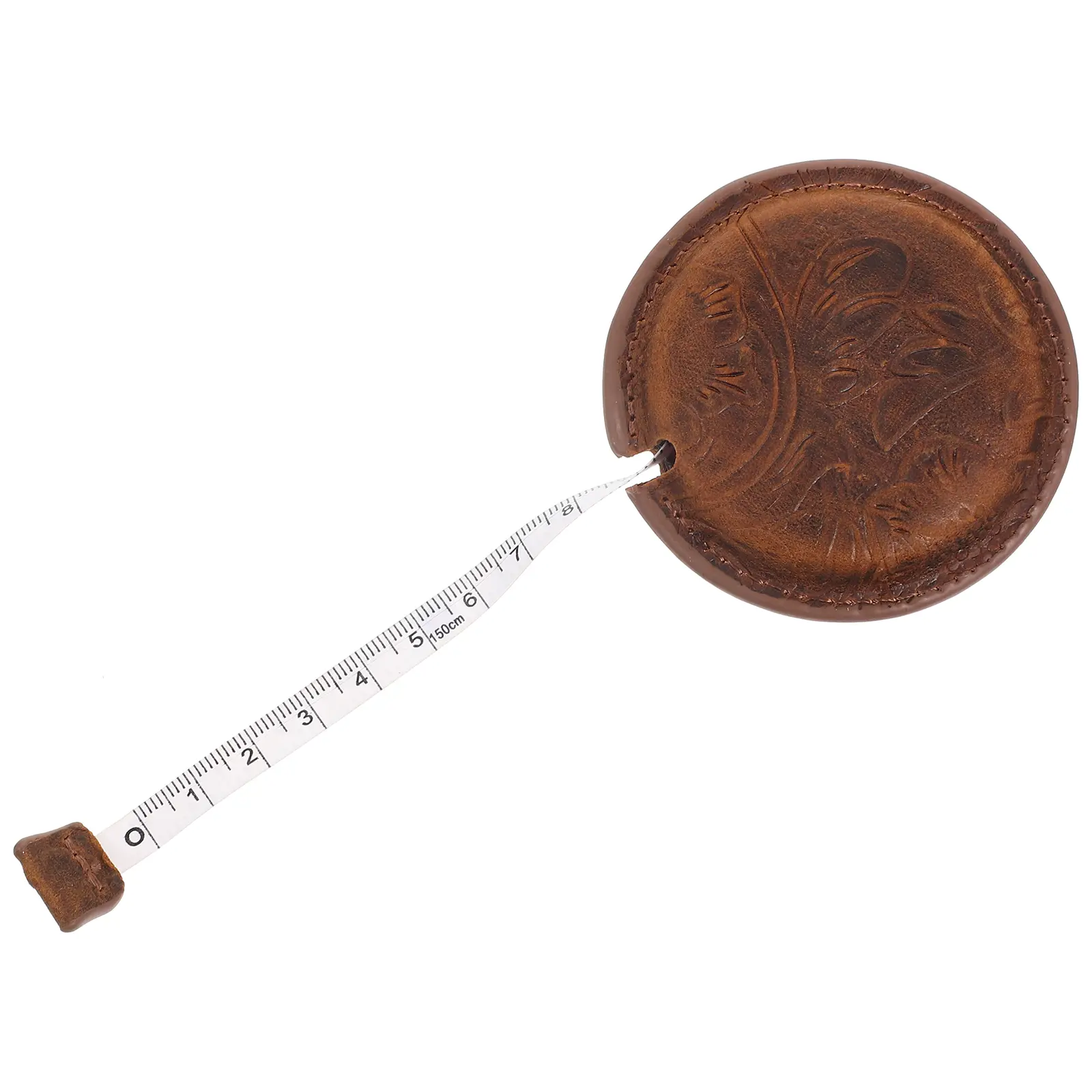 1pcs Vintage Body Measure Tapeline Tools Durable Cowhide Lightweight Sewing Measuring Tool Accurate Waist Household Tapeline