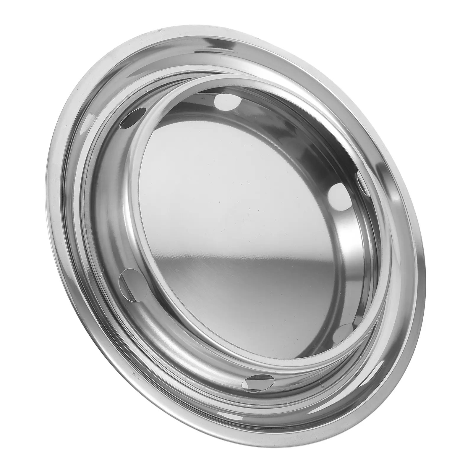Sturdy Stainless Steel Wok Pot St 24cm 26cm Reusable Pan Holder for Gas Hob Camping Countertop Kitchen Restaurant