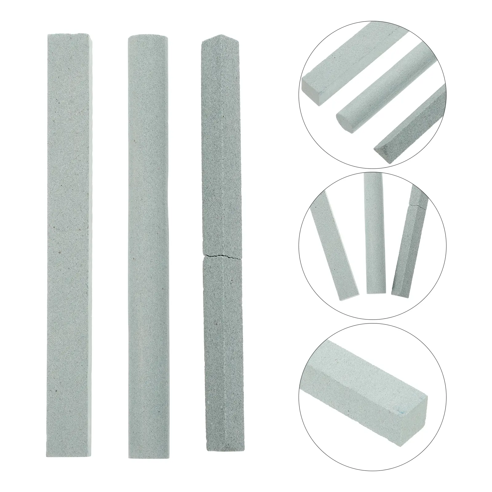 Carbide Grinding Stones Set For Home Sharpening Tools Three Shapes Sharpener Tool Abrasive Accessories