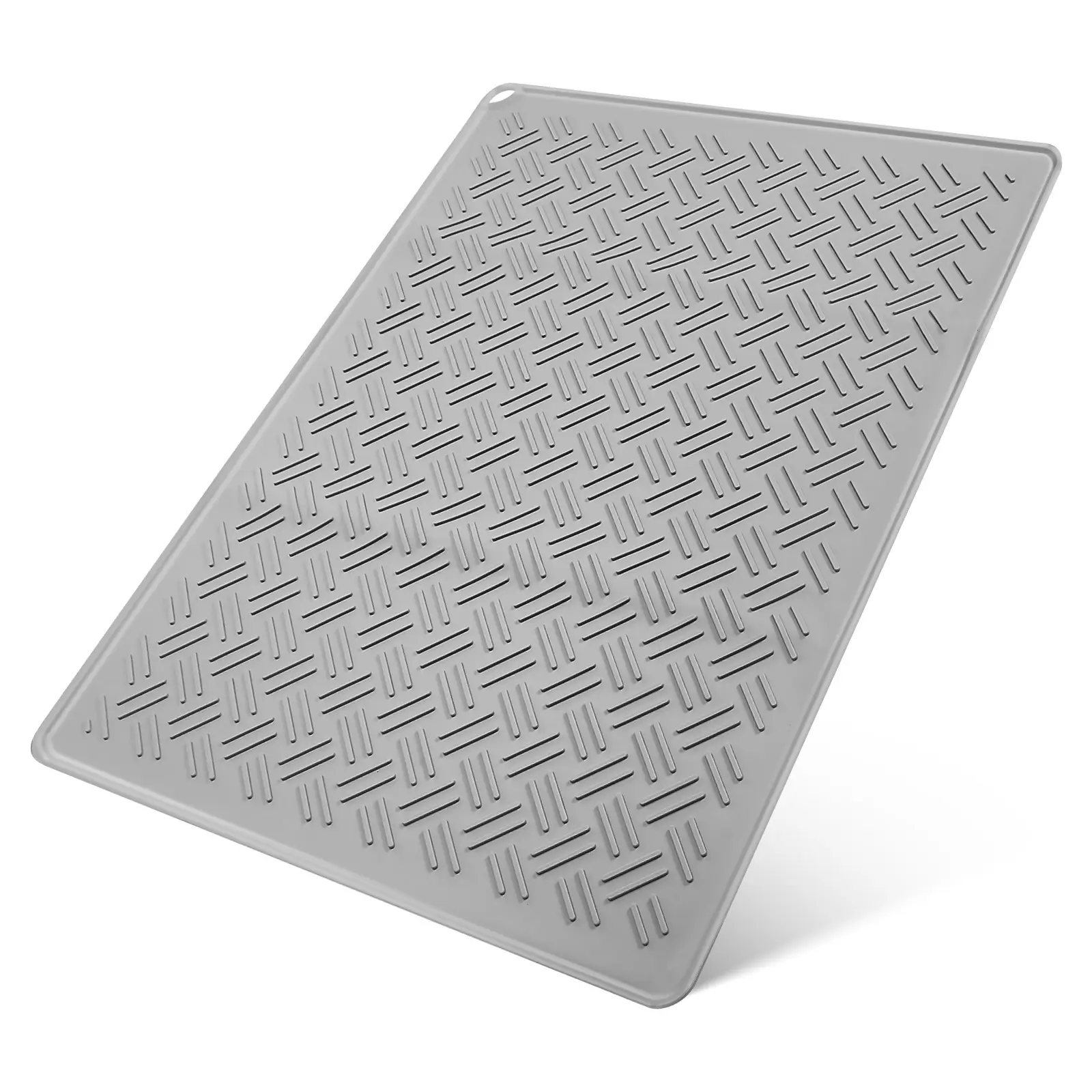Silicone Draining Drying Mats Counter Dish Drain Mat Grey Fast Drying Dish Mat Non Slip Heat Resistant ganizer