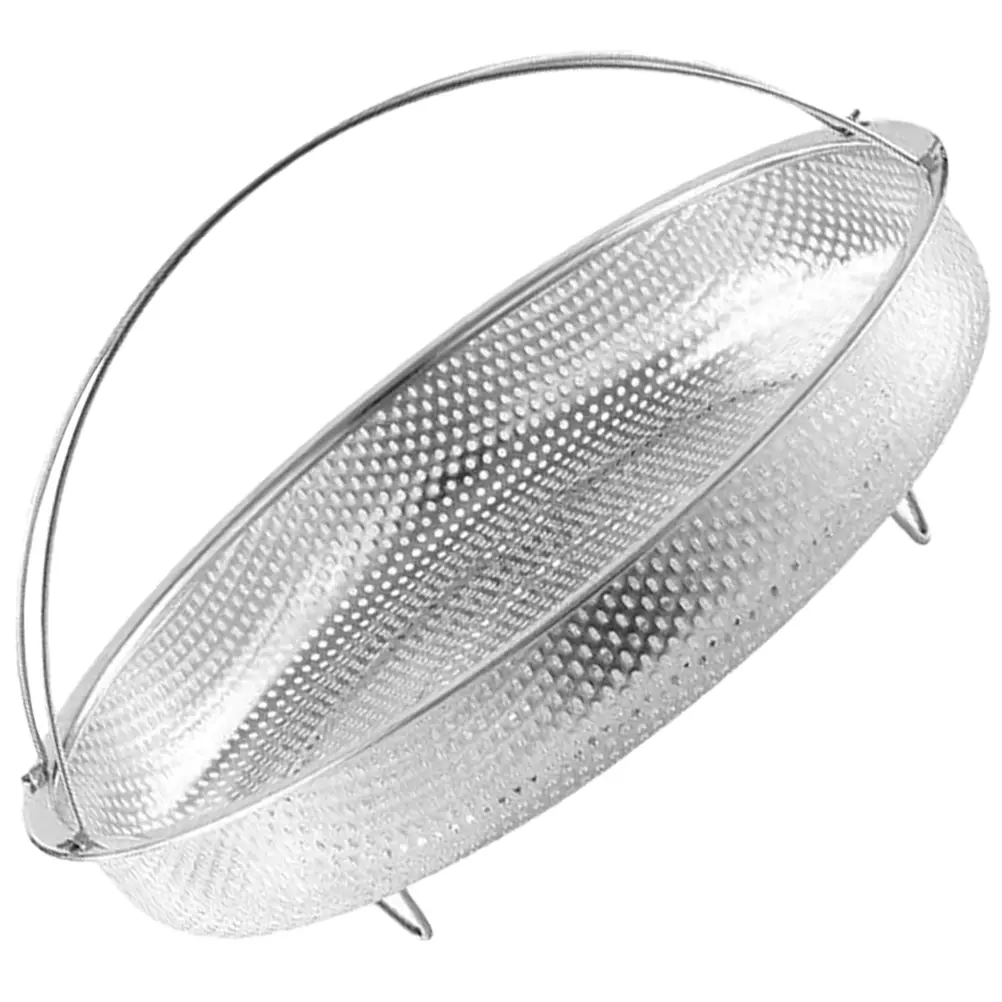 Stainless Steel Steamer Food Basket Vegetable for Vegetables Rack with Carrying Handle Noodle Boiling Rice Pot Holder