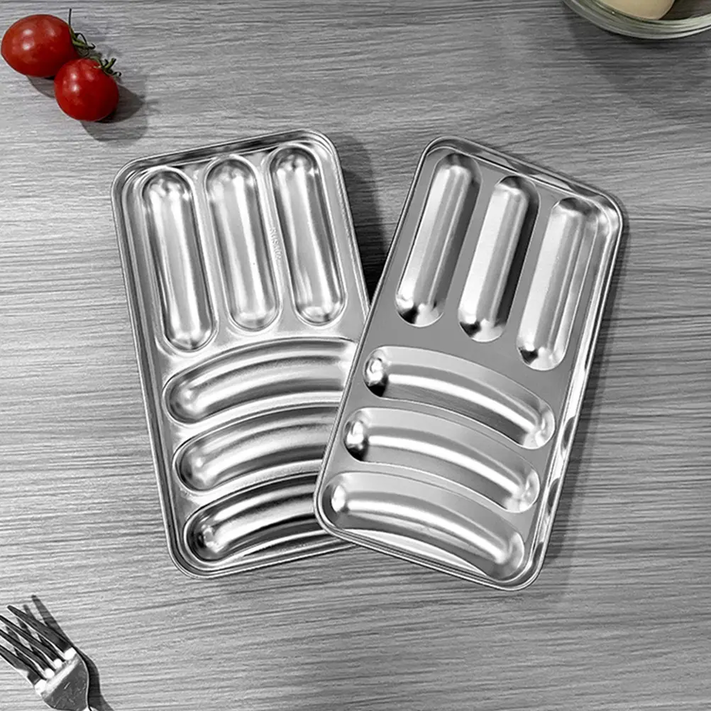 Food Supplement Mold Baking Bun Molds for Homemade Hot Dog Bread Pan Stainless Steel Self