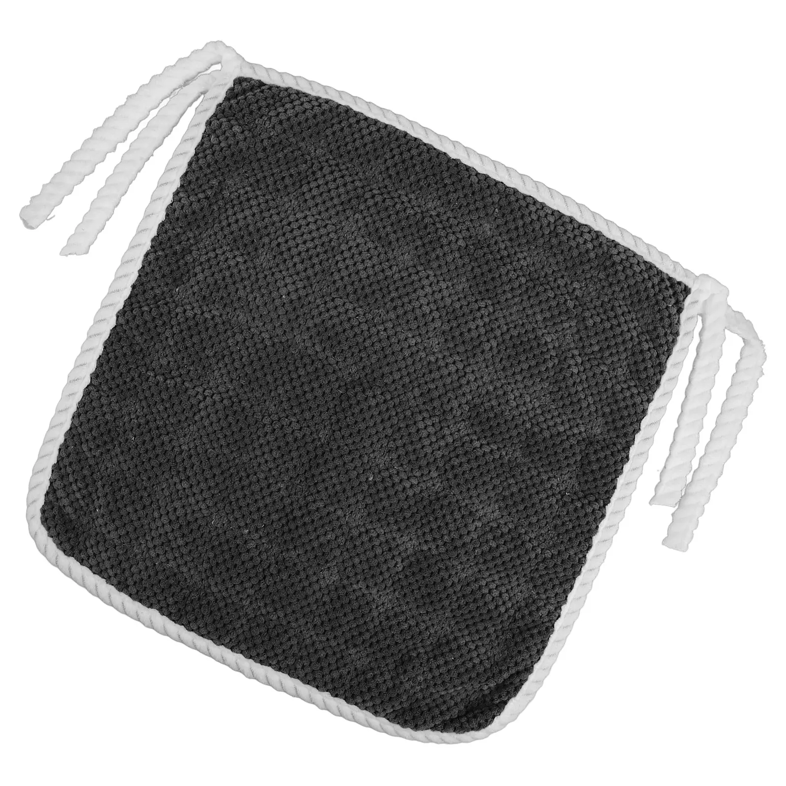 Warm Seat Cushions Thickened Polyester Fiber Nonslip Design Easy Clean Chair Pad Car Seats Dark Grey Padded Mat Automotive